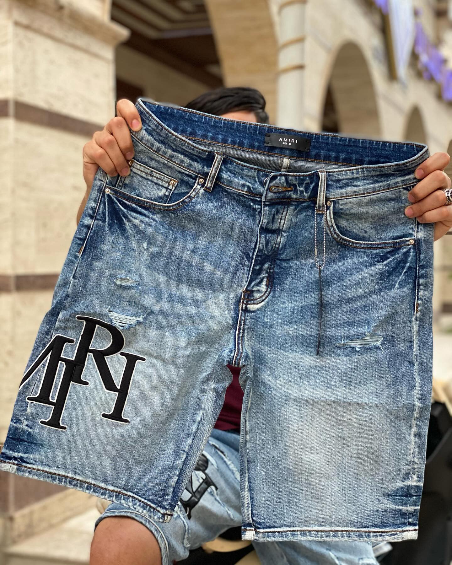 Jeans Taille 32 Short Homme Shorts En Denim Fit Hommes Extensible