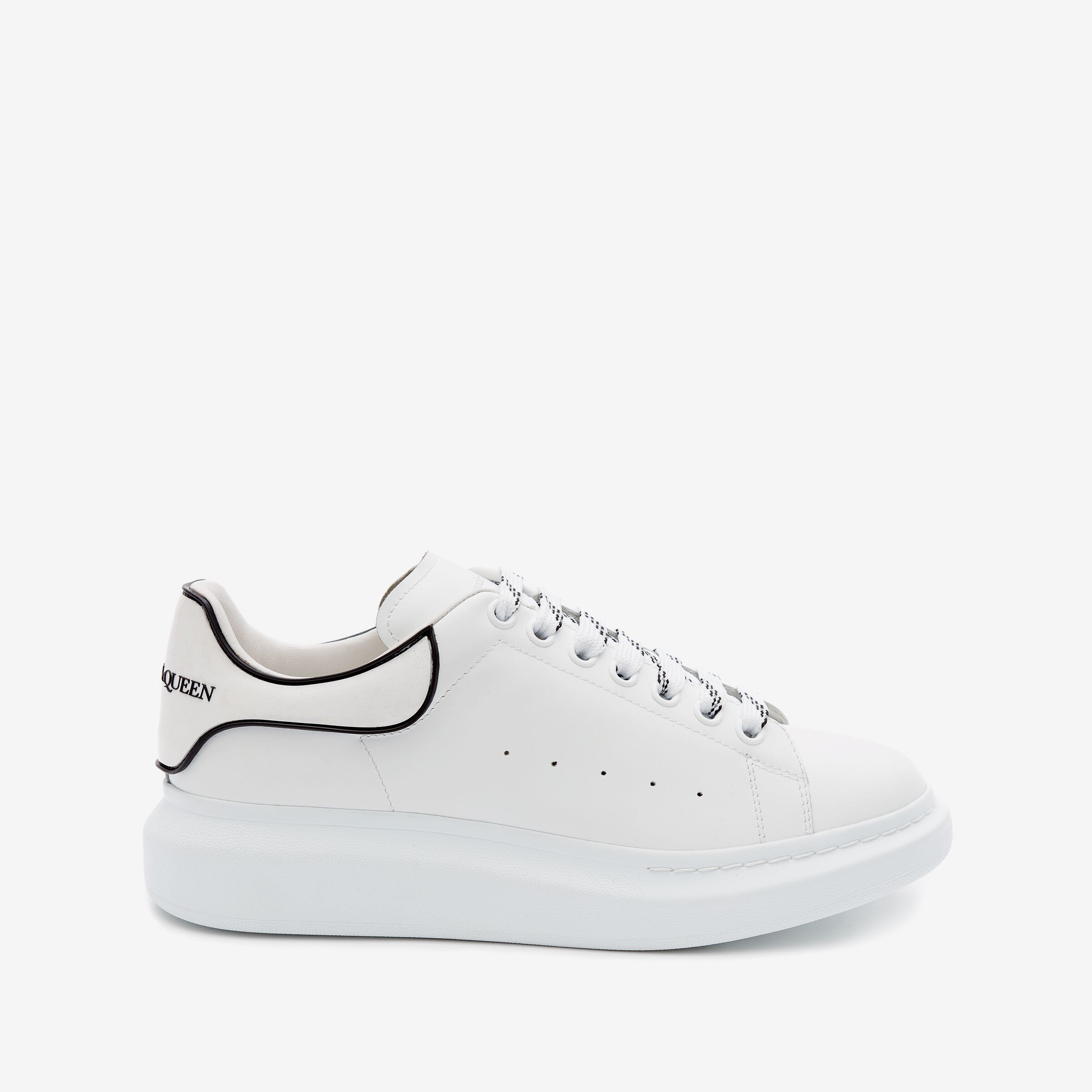 Alexander McQueen Men's Oversized Sneaker in Black and white