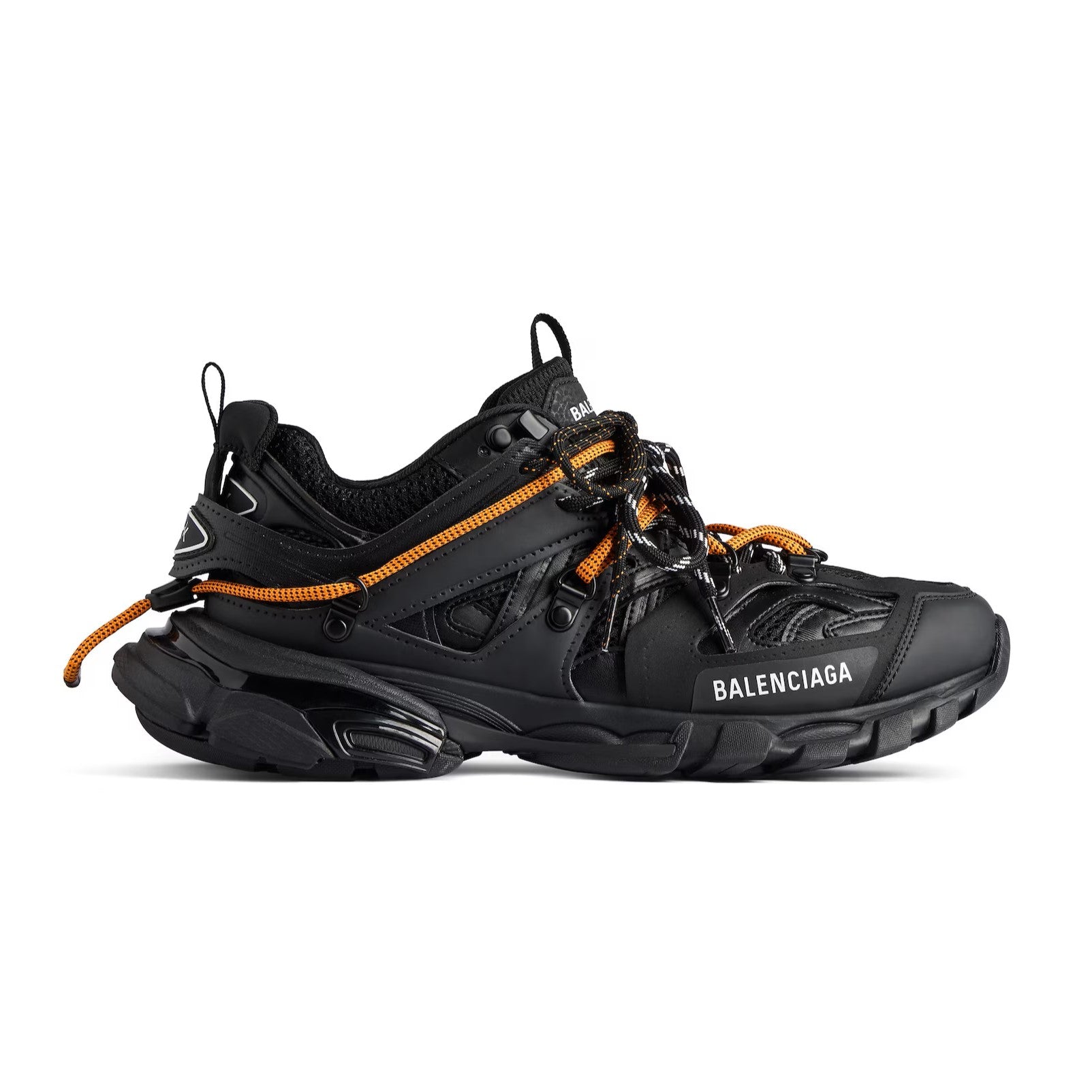 Balenciaga Track Trail Laces Sneaker in Black/orange