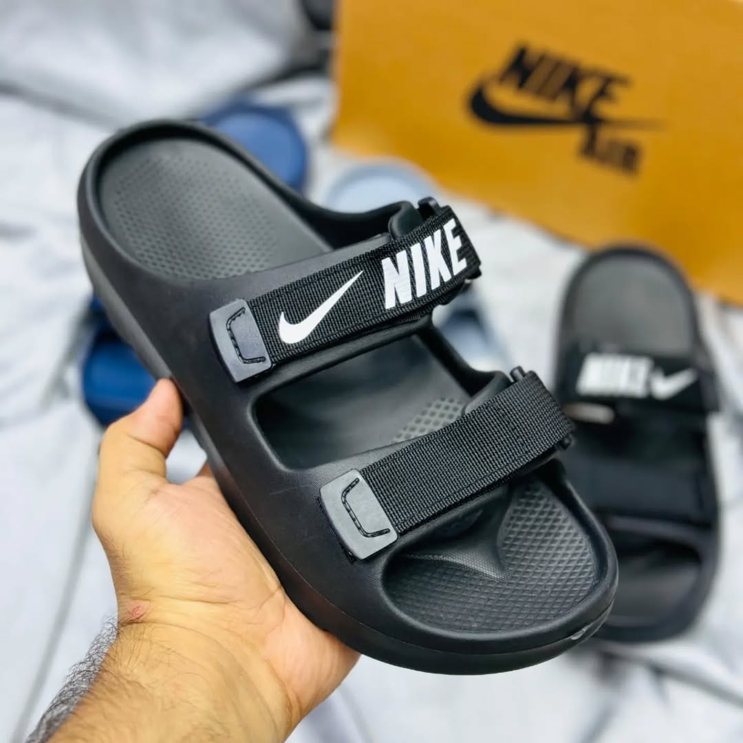 Nike Claquettes Accra Metropolitan Slides Black/White
