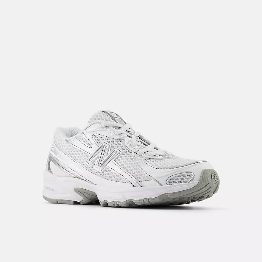 New Balance 740 BUNGEE LACE White avec Silver Metalic