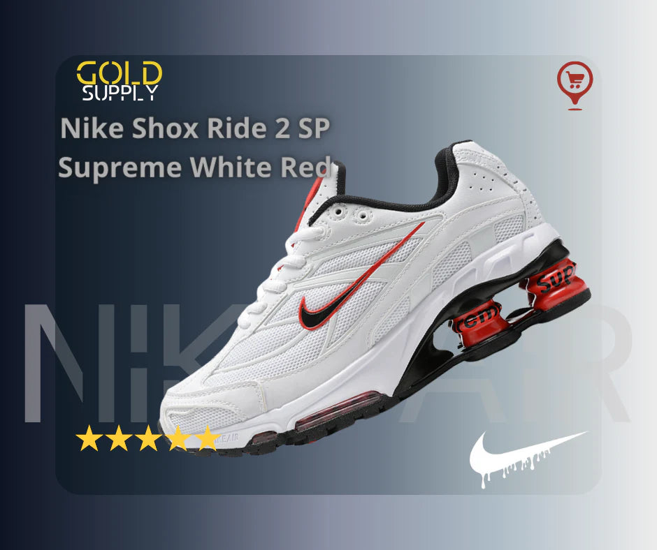 Nike Shox Ride 2 Supreme 'White/Red'