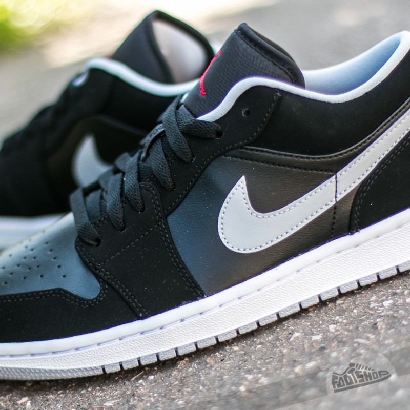 Nike Air Jordan 1 Low Black/ Gym Red-Wolf Grey-White