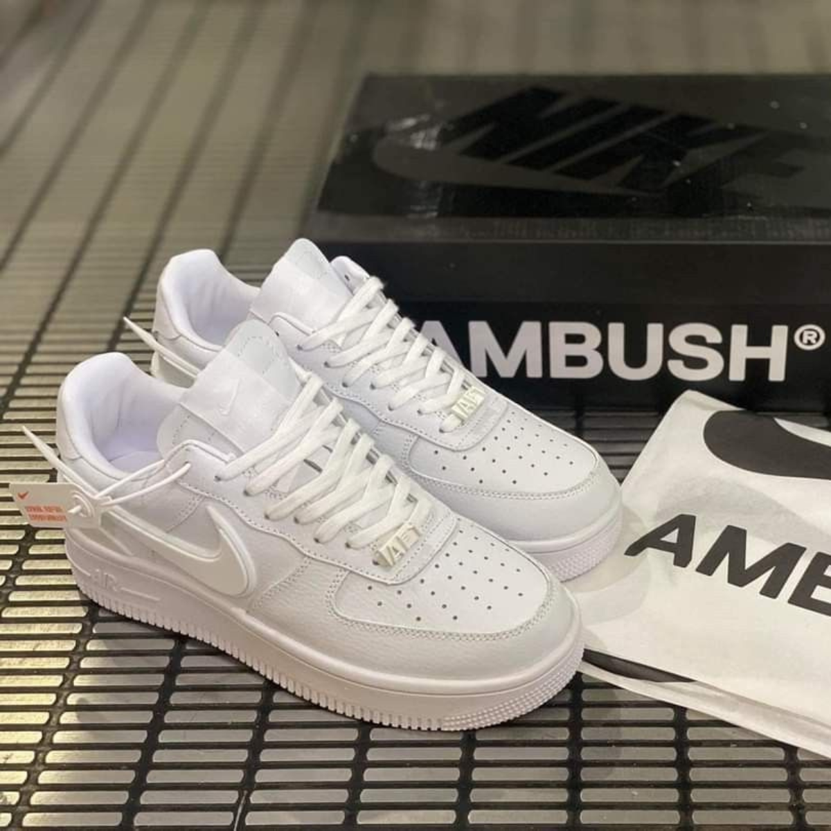 Nike Air Force 1 Low Ambush "TRIPLE WHITE"