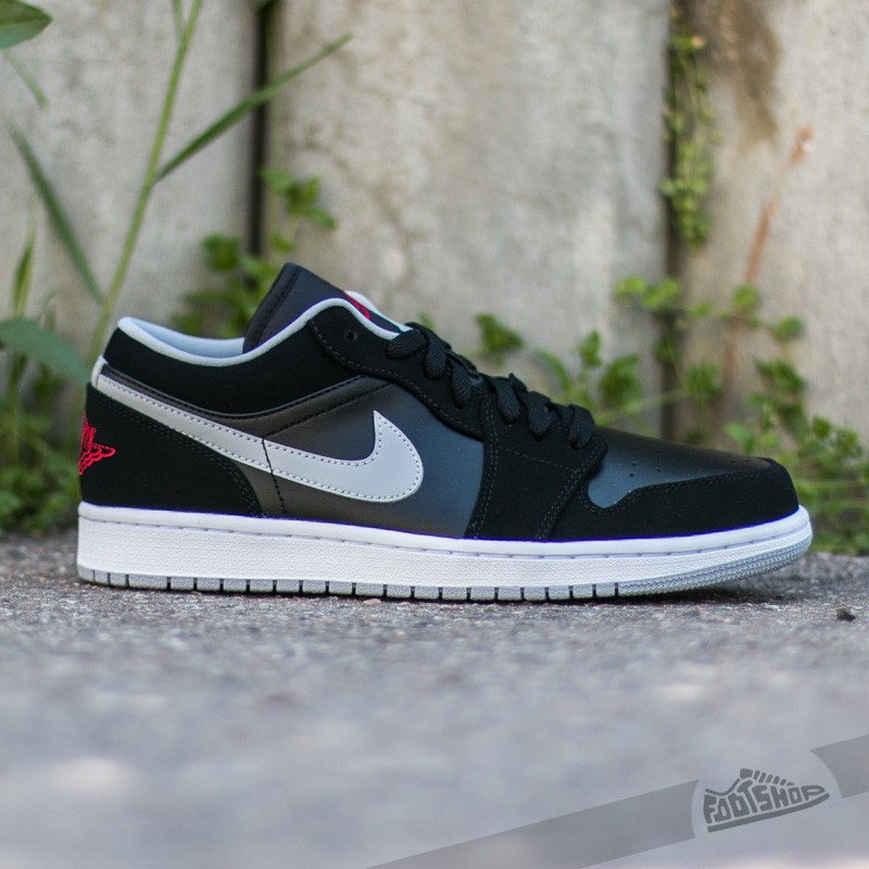 Nike Air Jordan 1 Low Black/ Gym Red-Wolf Grey-White