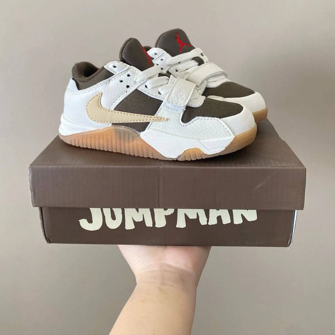 Air Jordan Jumpman Jack Enfants White/Brown