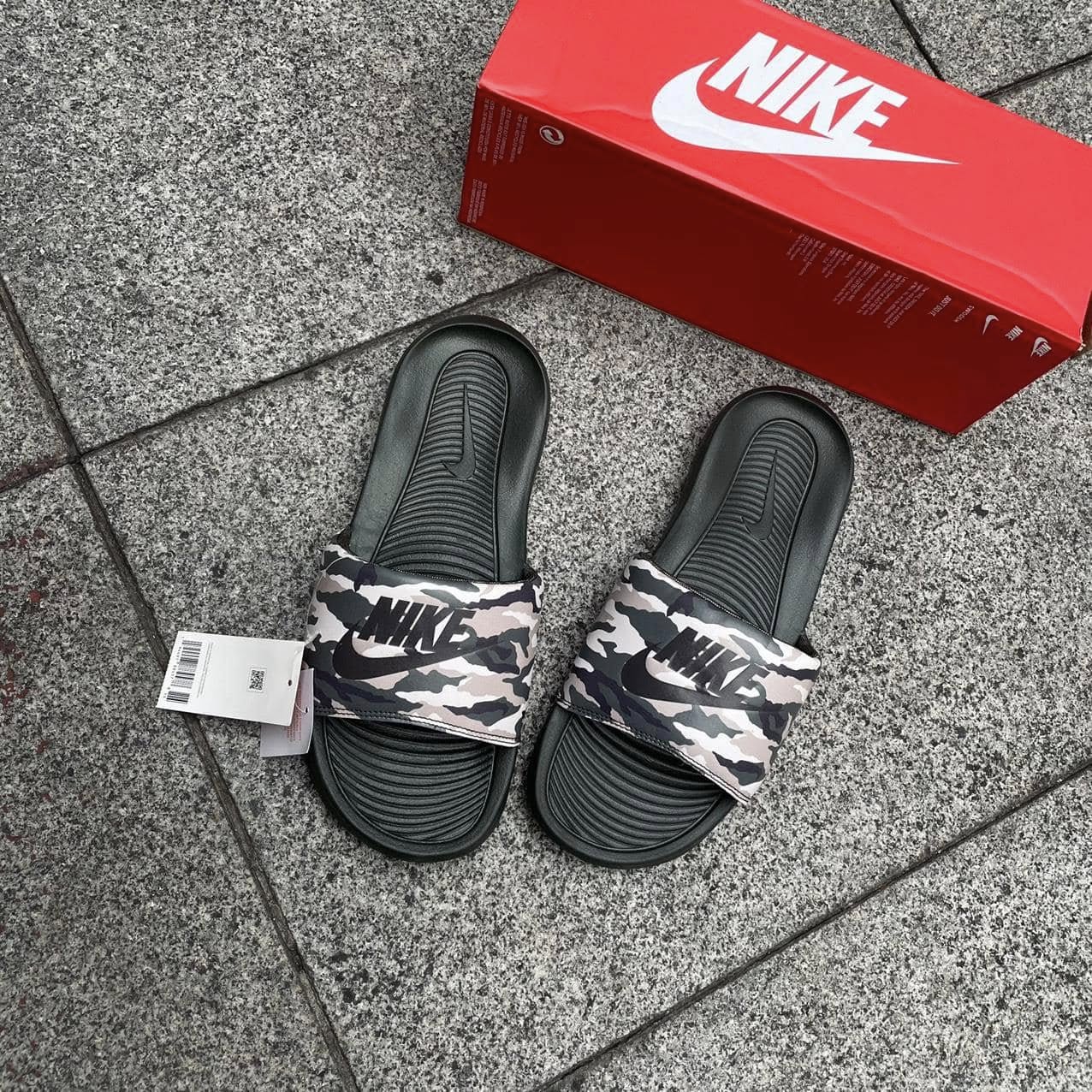 Nike Victori One Slide Navy Green