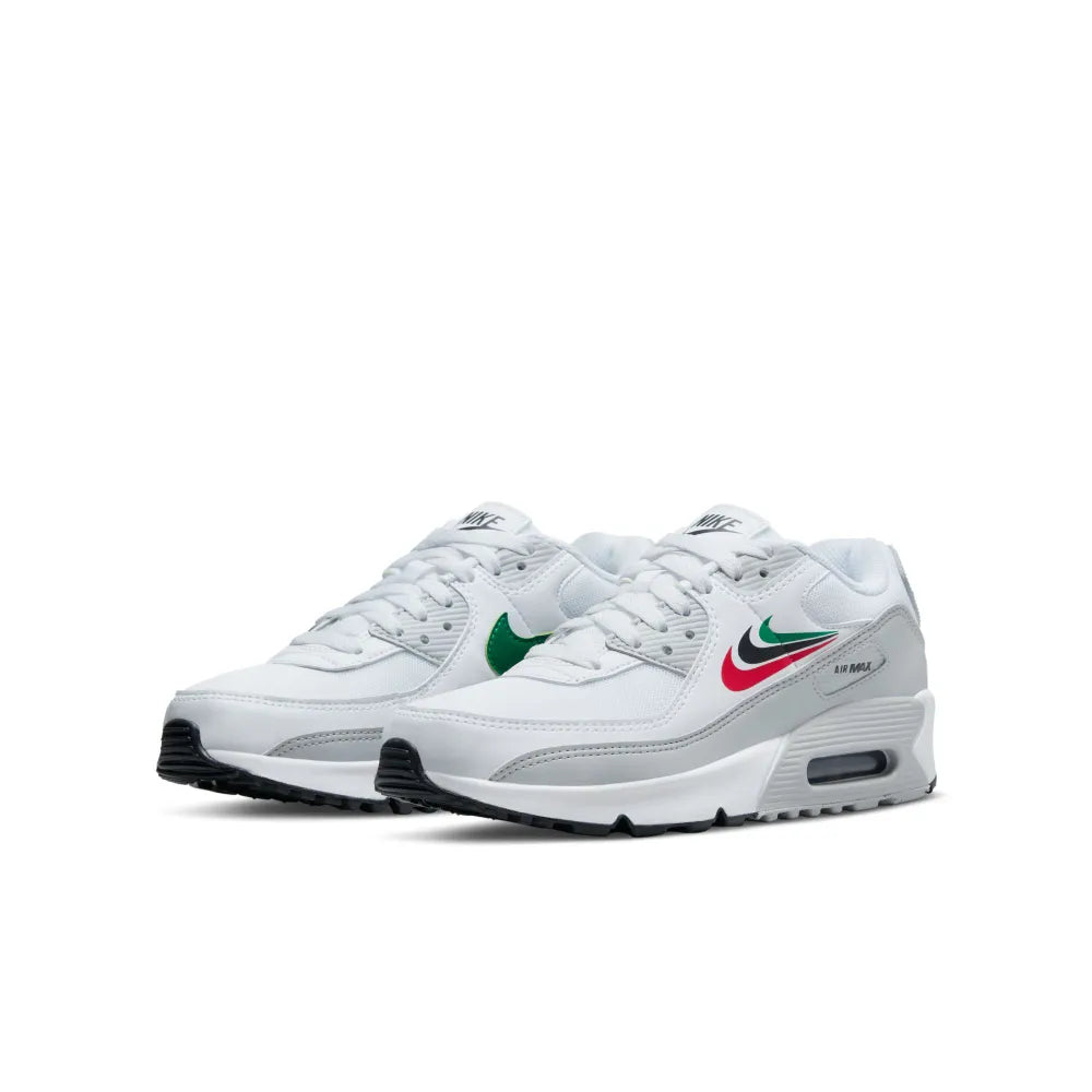 Nike DV3032 100 Air Max 90 GS White/Malachite/Red