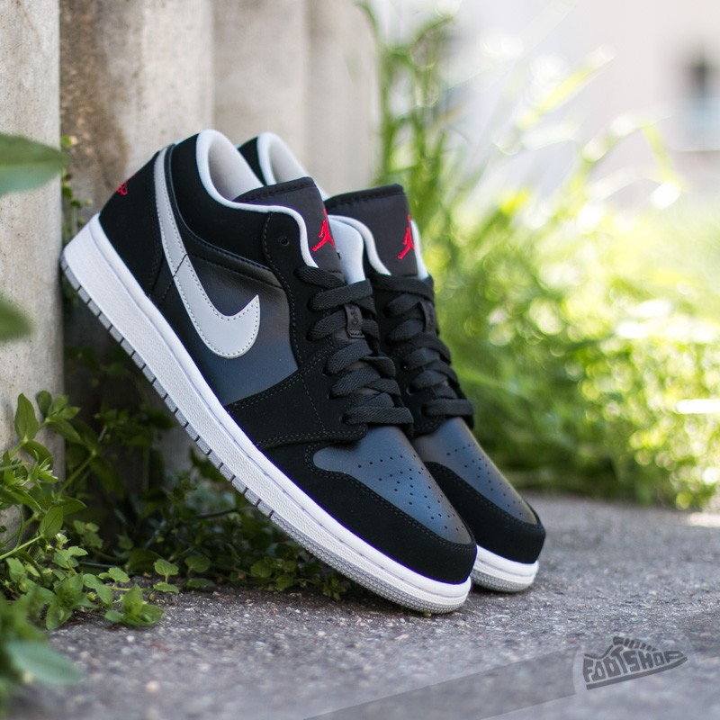 Nike Air Jordan 1 Low Black/ Gym Red-Wolf Grey-White