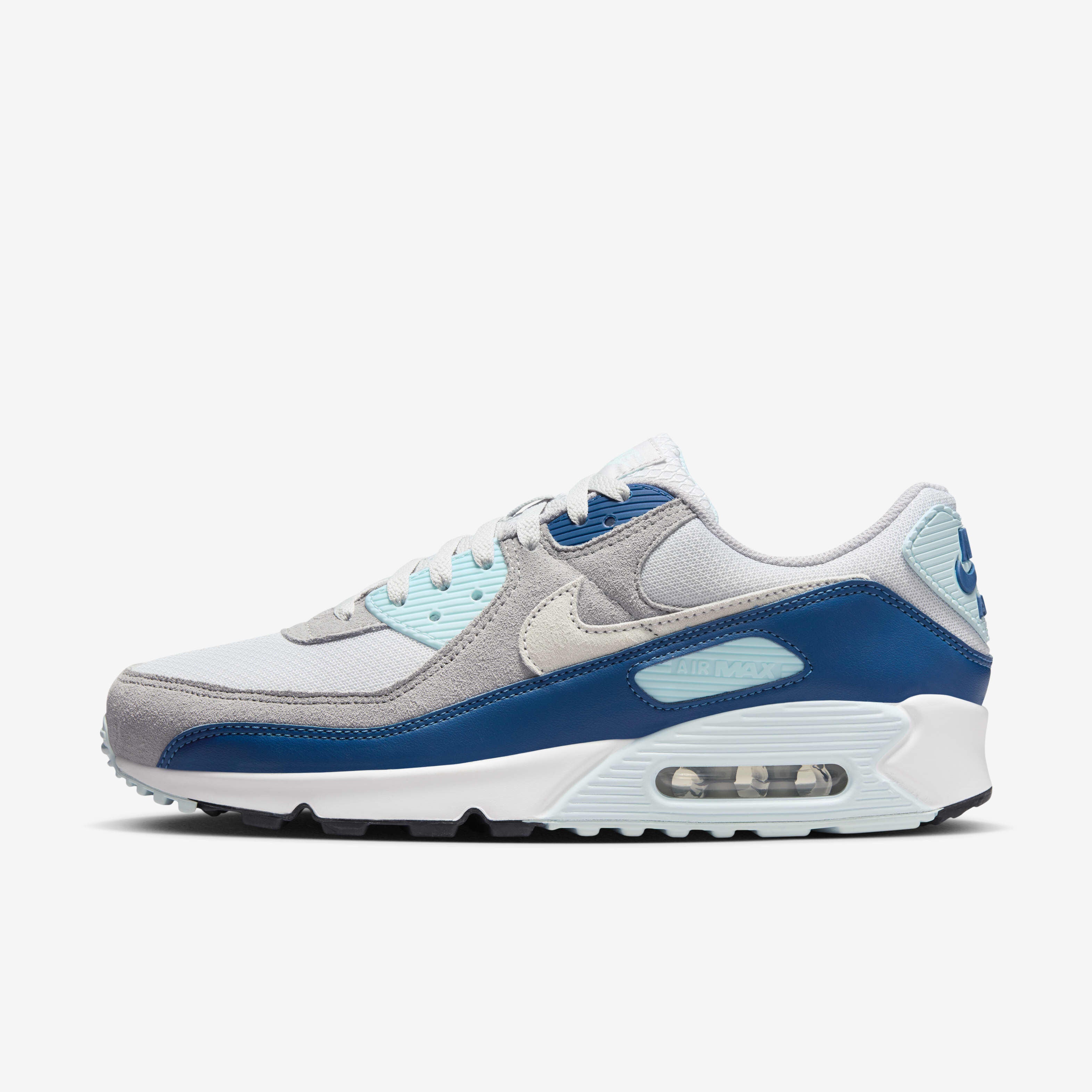 Nike Air Max 90 Pure Platinum/Glacier Blue/Court Blue/White