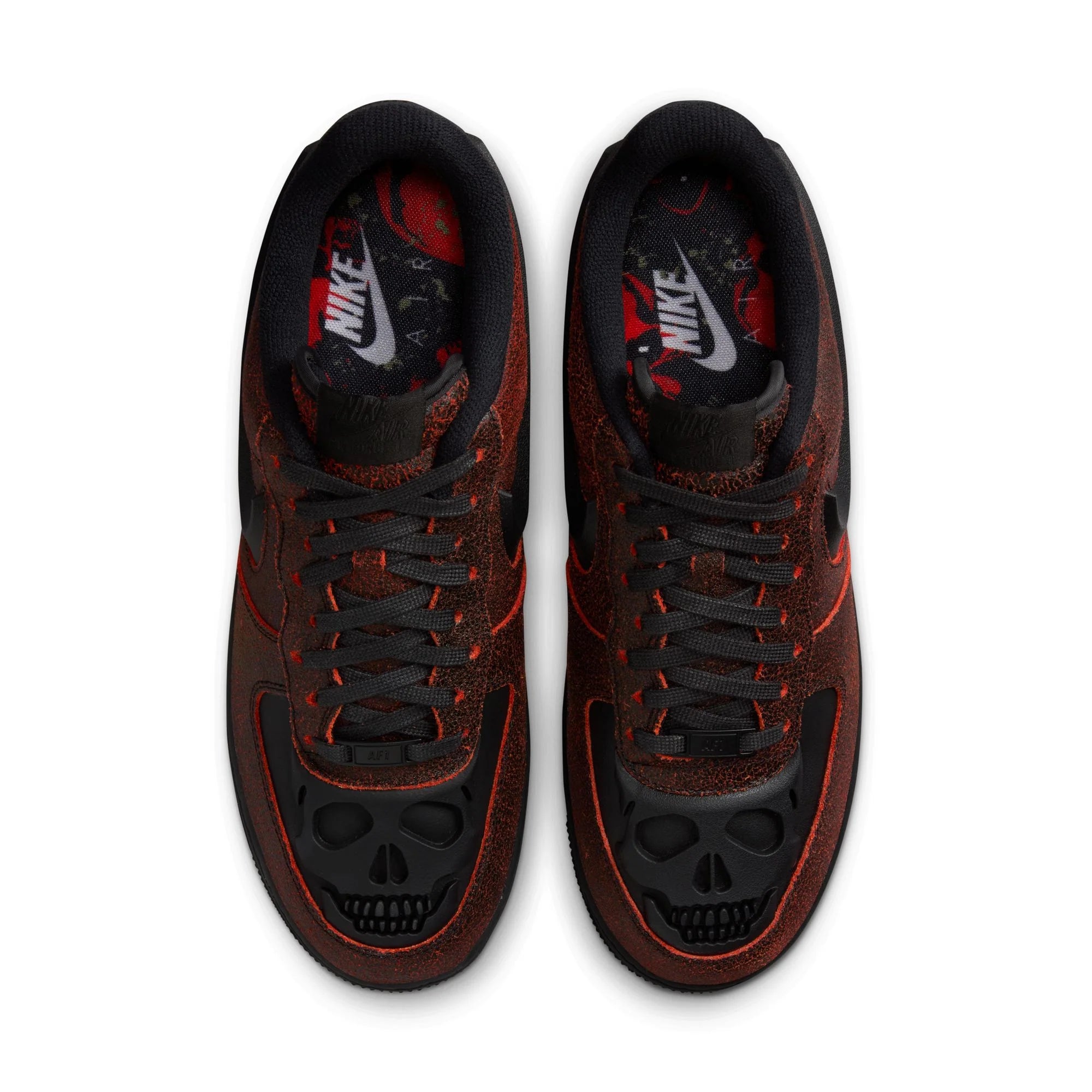 Nike Air Force 1 Retro Halloween QS - BLACK/BLACK-CRIMSON