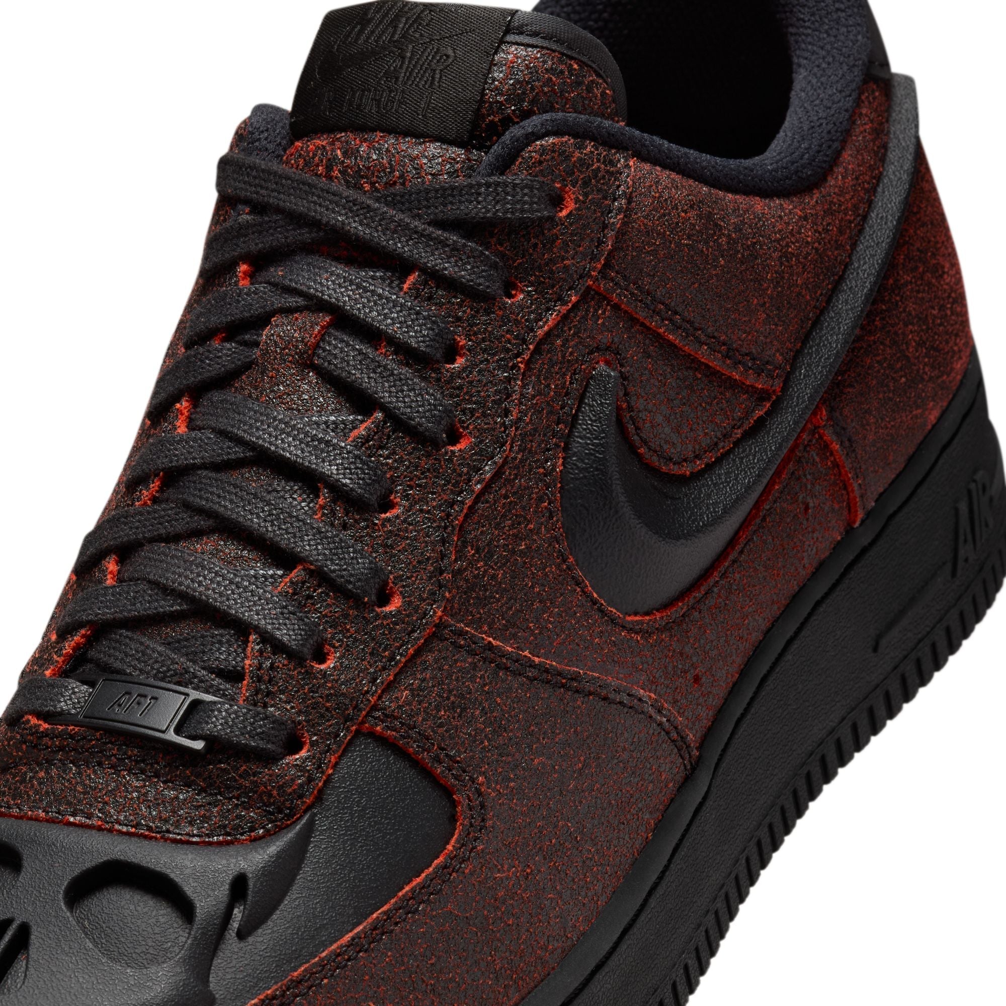 Nike Air Force 1 Retro Halloween QS - BLACK/BLACK-CRIMSON