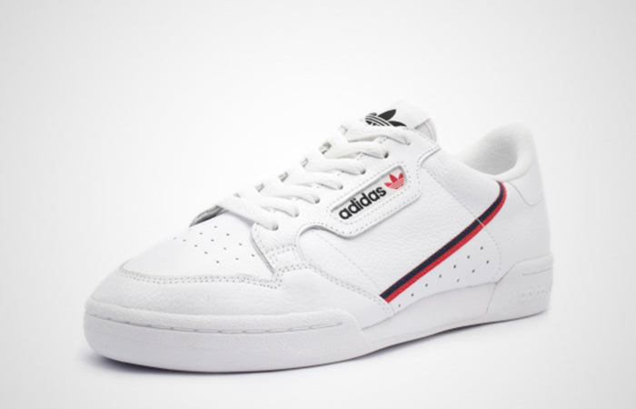 Adidas Continental 80 White Scarlet Navy - Spadri Tunisie