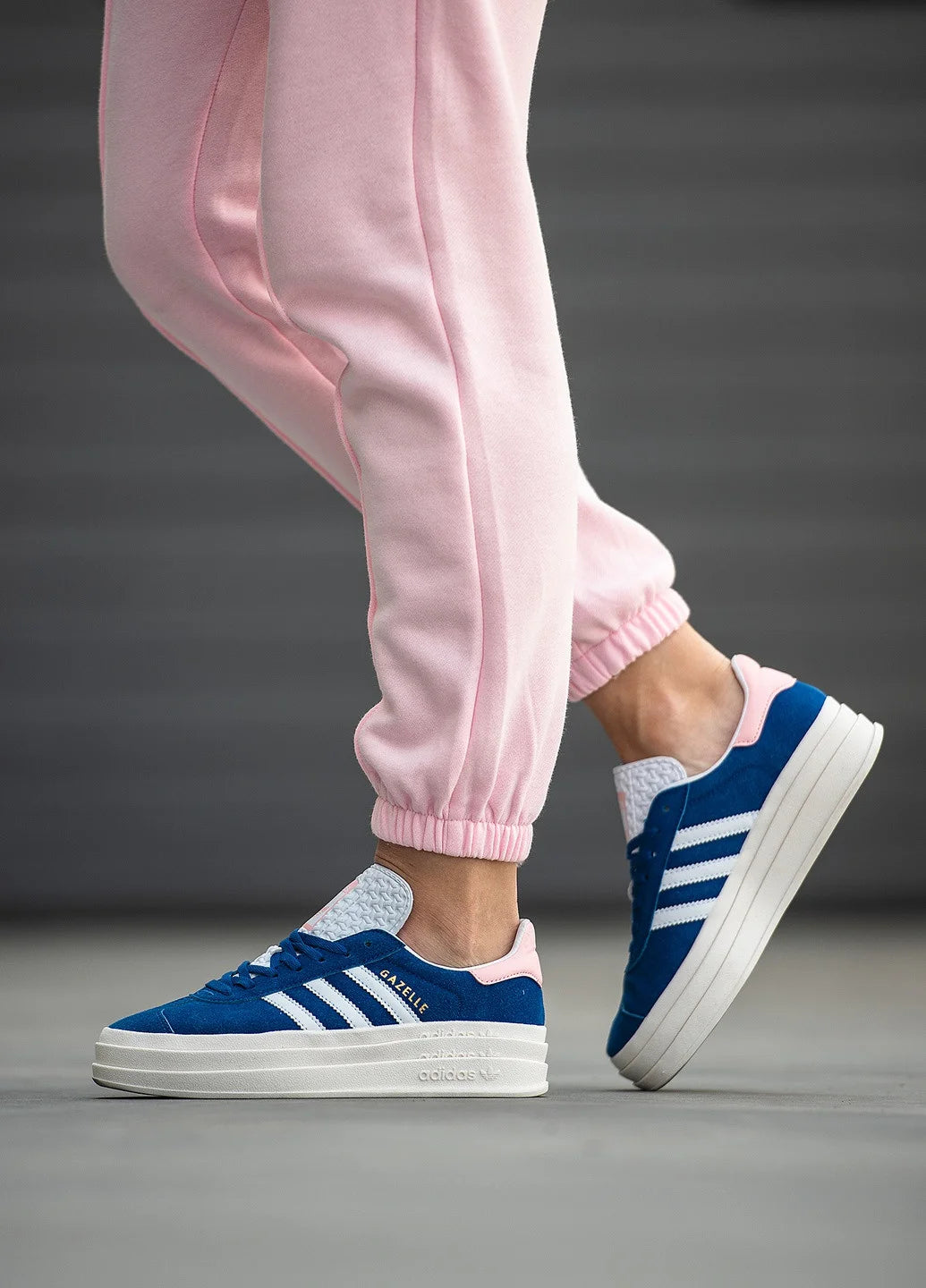 Adidas Gazelle Bold Blue Pink - Spadri Tunisie