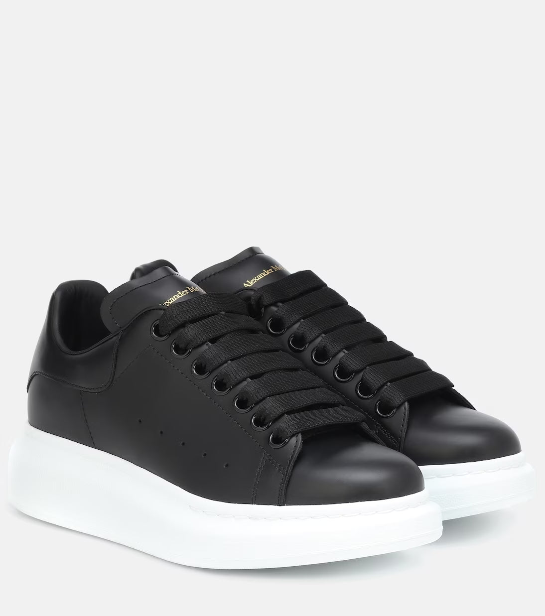 Alexander McQueen Oversized leather sneakers - Spadri Tunisie