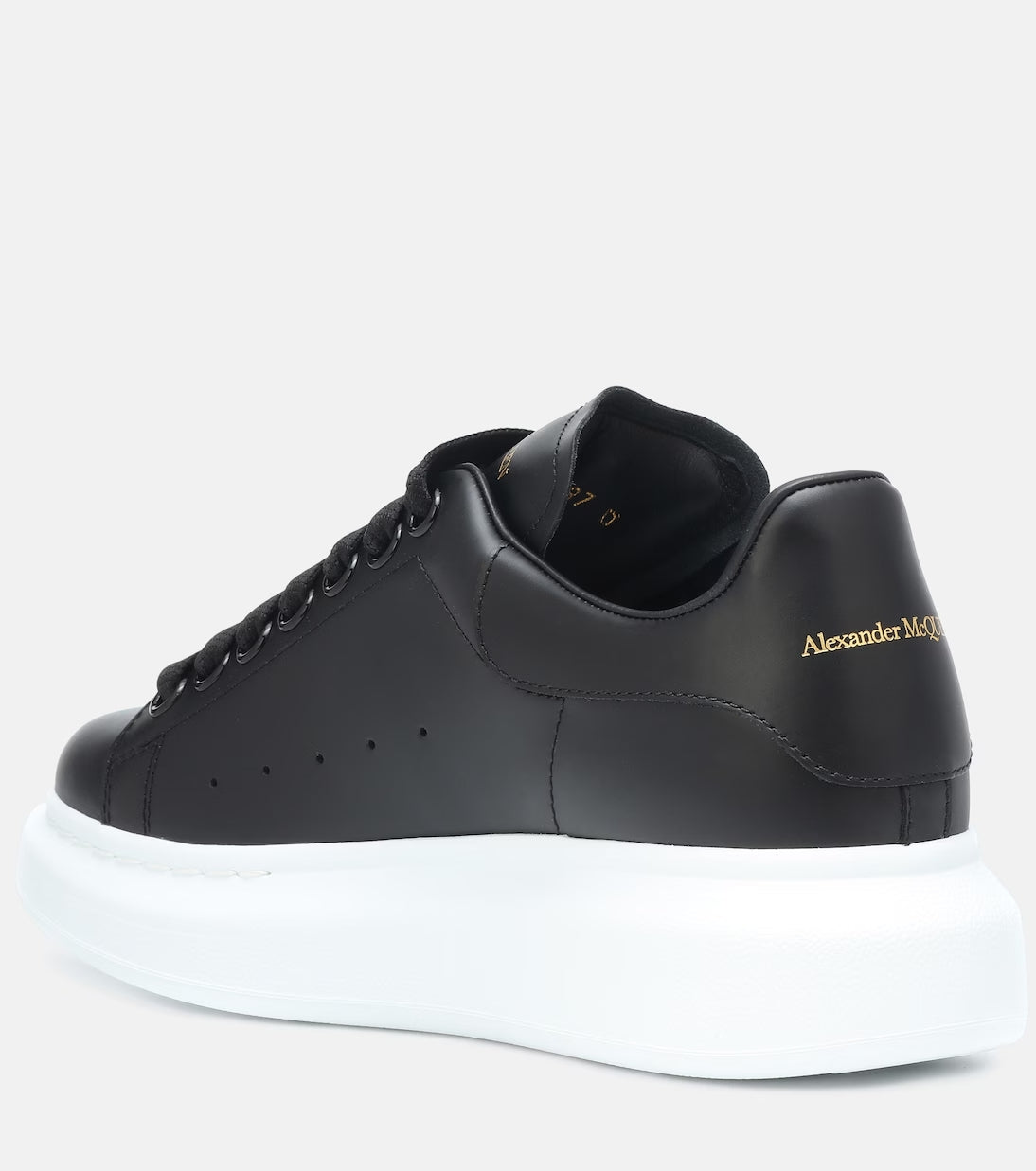 Alexander McQueen Oversized leather sneakers - Spadri Tunisie