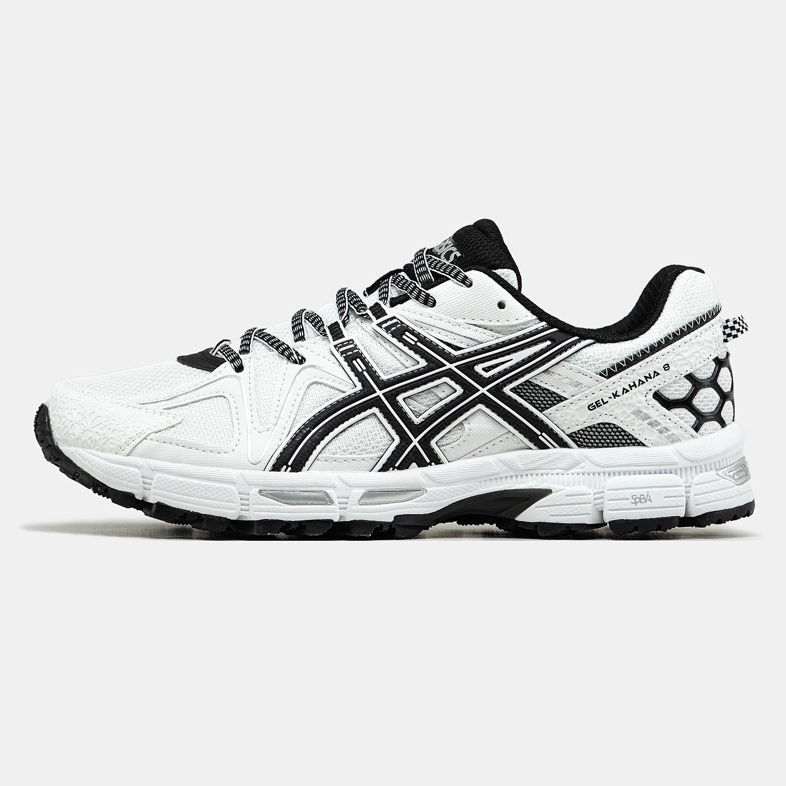 Asics Gel-Kahana 8 White Black - Spadri Tunisie