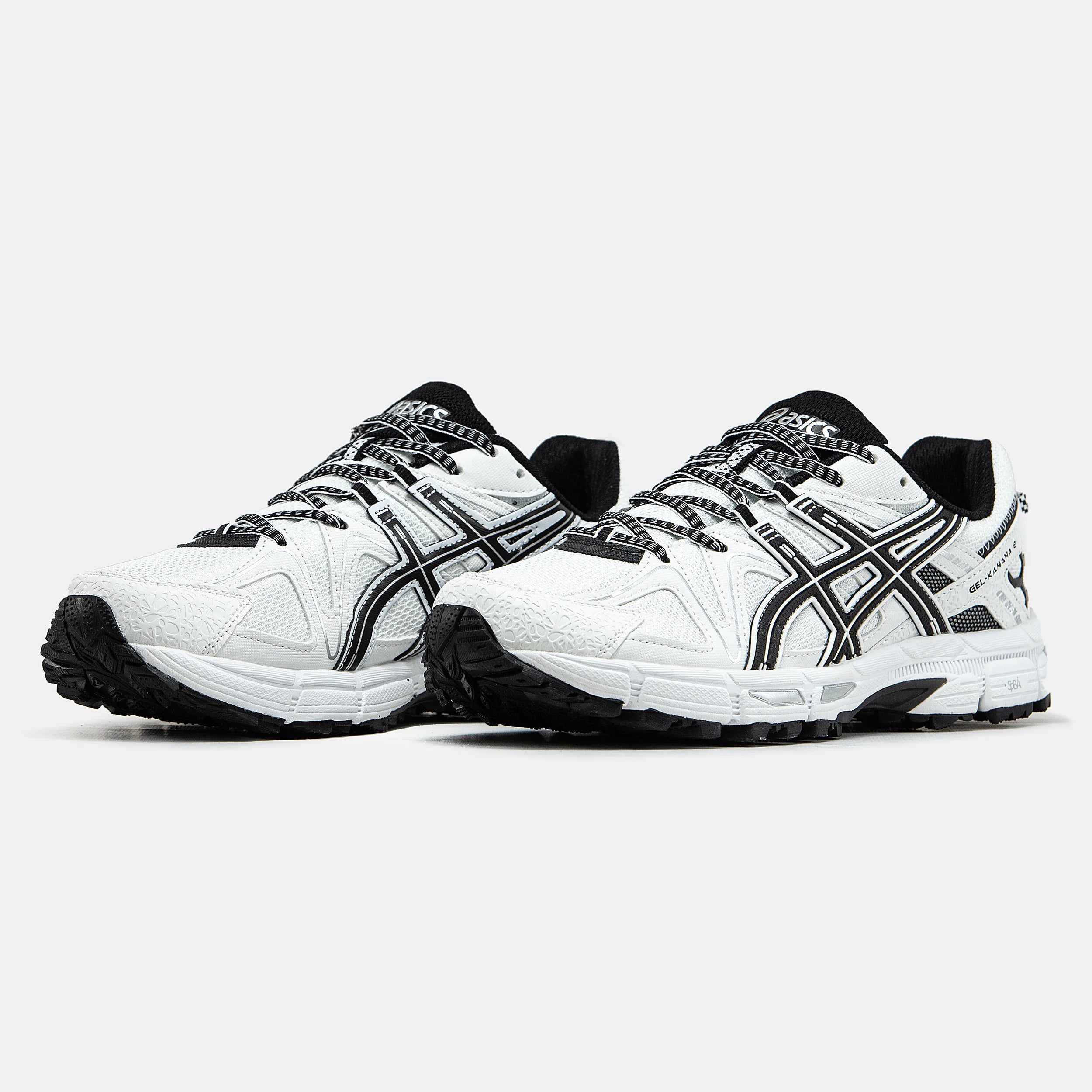 Asics Gel-Kahana 8 White Black - Spadri Tunisie