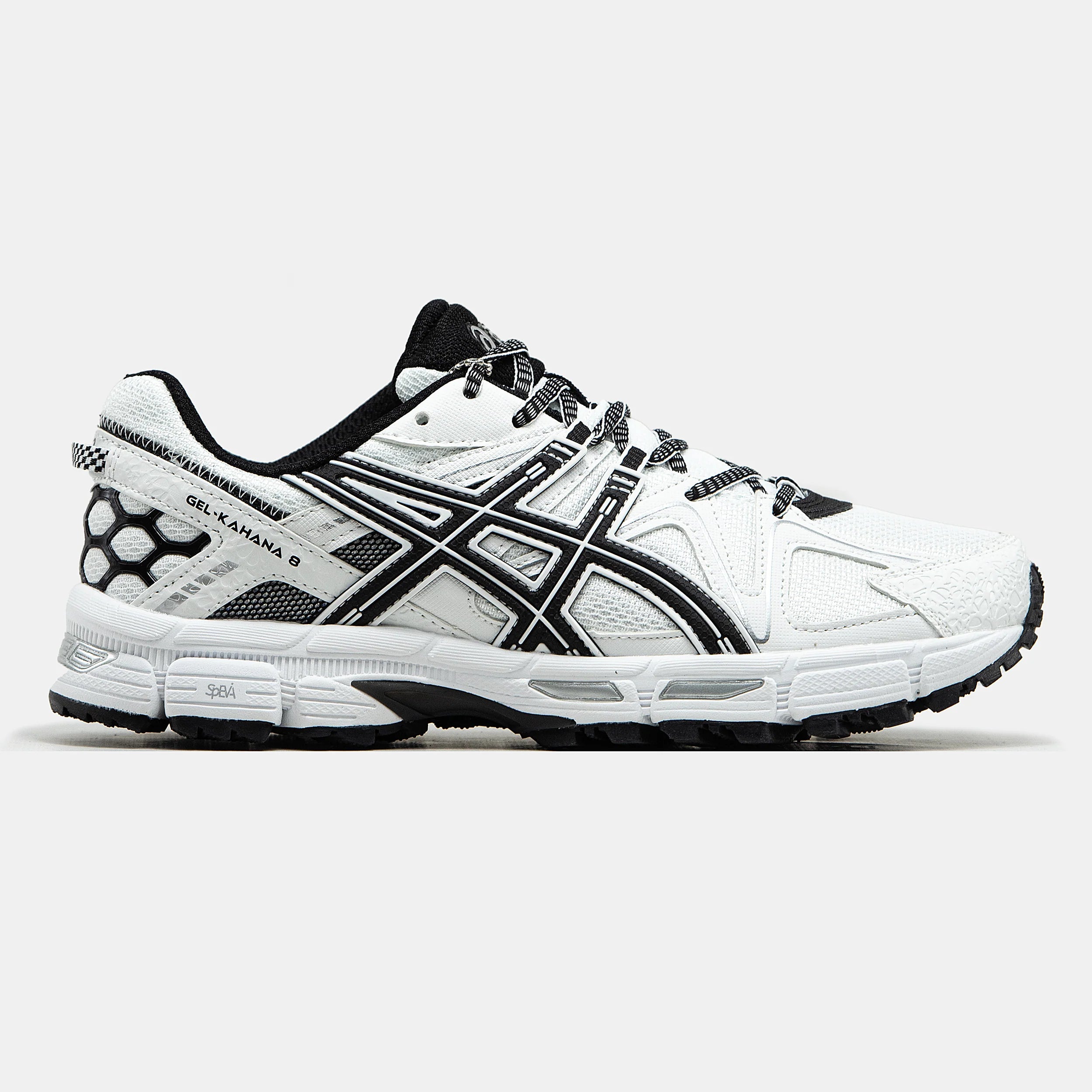 Asics Gel-Kahana 8 White Black - Spadri Tunisie