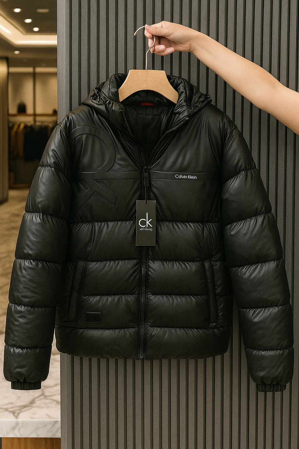 Doudoune noire Calvin Klein