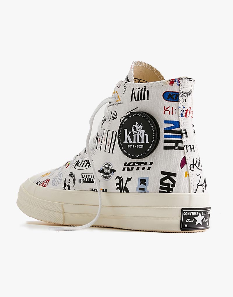 Converse Chuck Taylor All-star 70 Hi Kith 10 Year Anniversary White - Spadri Tunisie