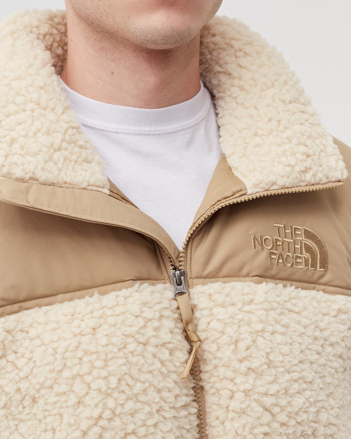 Doudoune North Face Beige unisexe