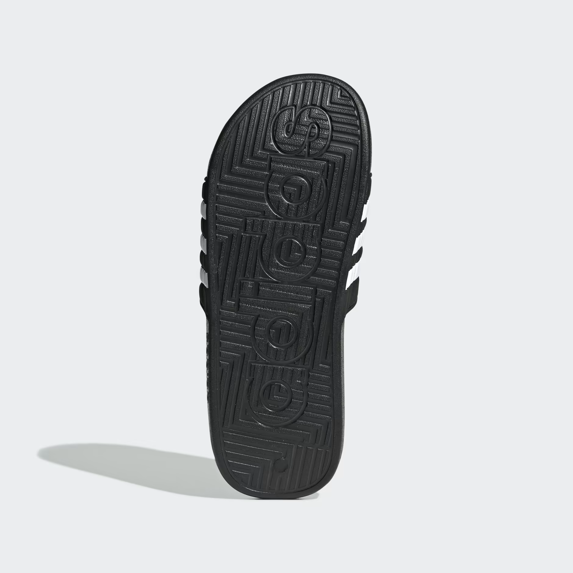 Claquette Adidas " Adissage " Black - White stripes