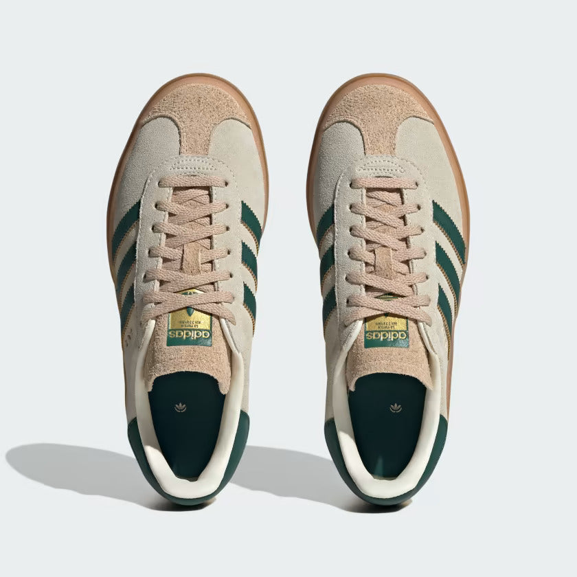 Adidas Gazelle Shoes Cream White / Collegiate Green / Magic Beige - Spadri Tunisie