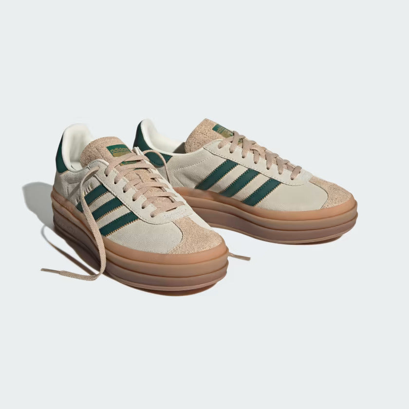 Adidas Gazelle Shoes Cream White / Collegiate Green / Magic Beige - Spadri Tunisie