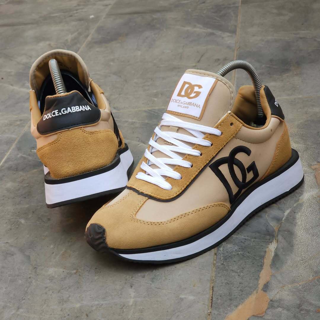 Dolce & Gabbana Leather Beige/Black