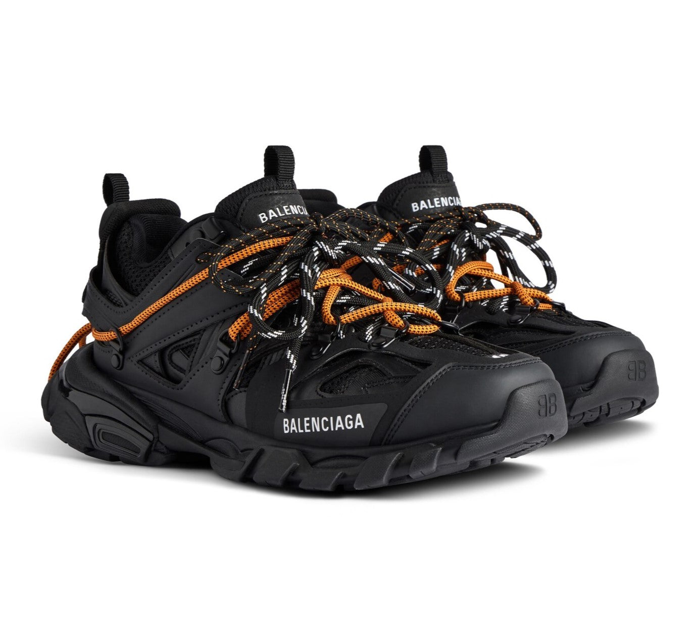 Balenciaga Track Trail Laces Sneaker in Black/orange
