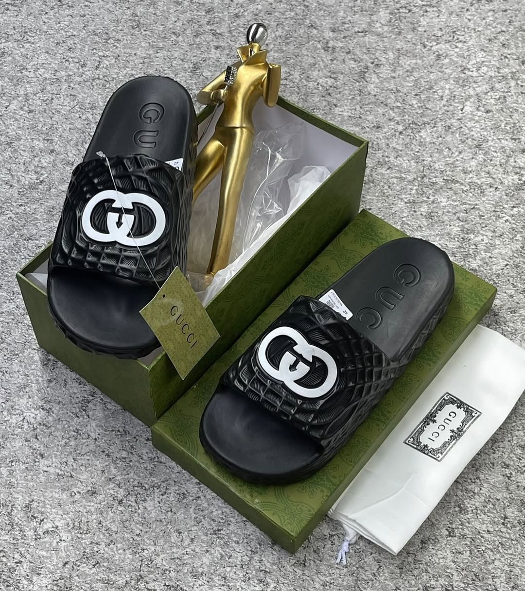 Claquette Gucci Black 2024
