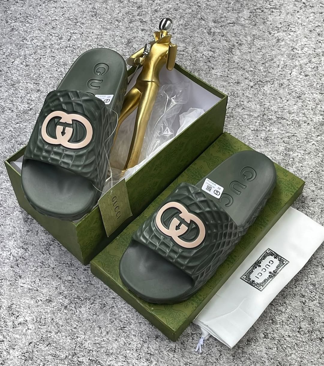 Claquette Gucci Green 2024