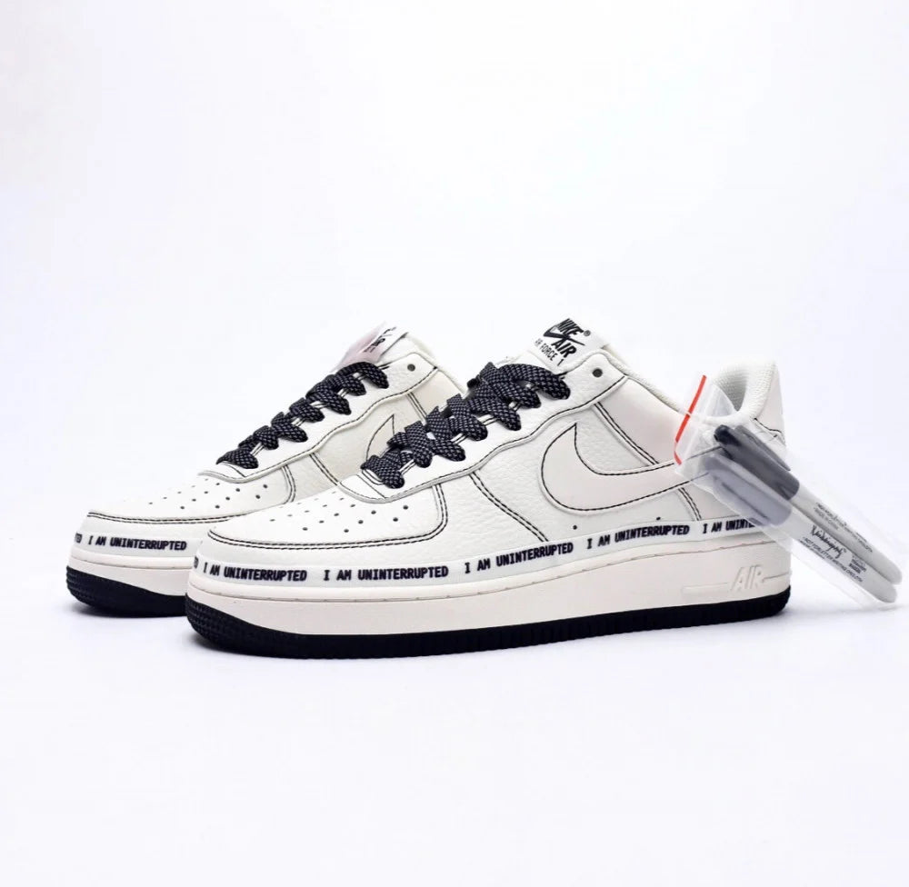 Nike Air Force 1 Low More Than White Black - Spadri Tunisie