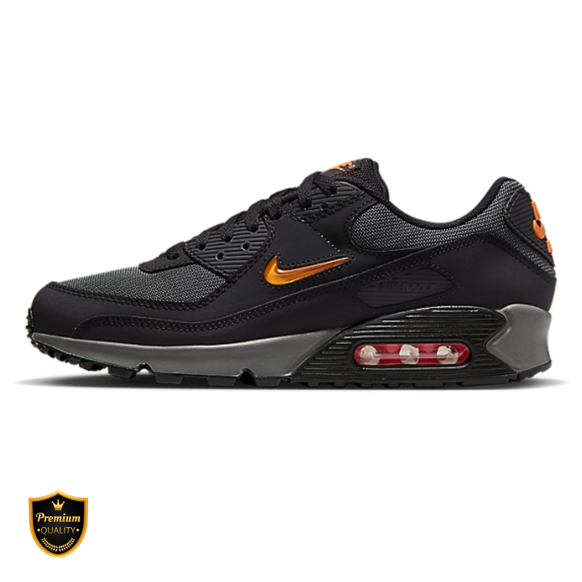 Nike Air Max 90 Jewel Black Safety Orange - Spadri Tunisie