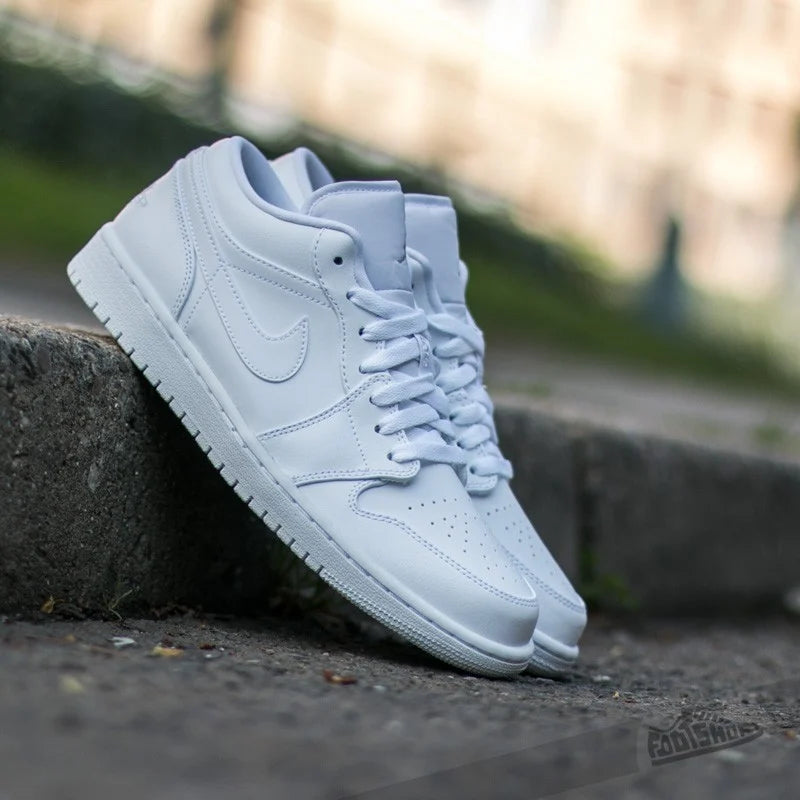 Nike Jordan 1 Low Triple White - Spadri Tunisie