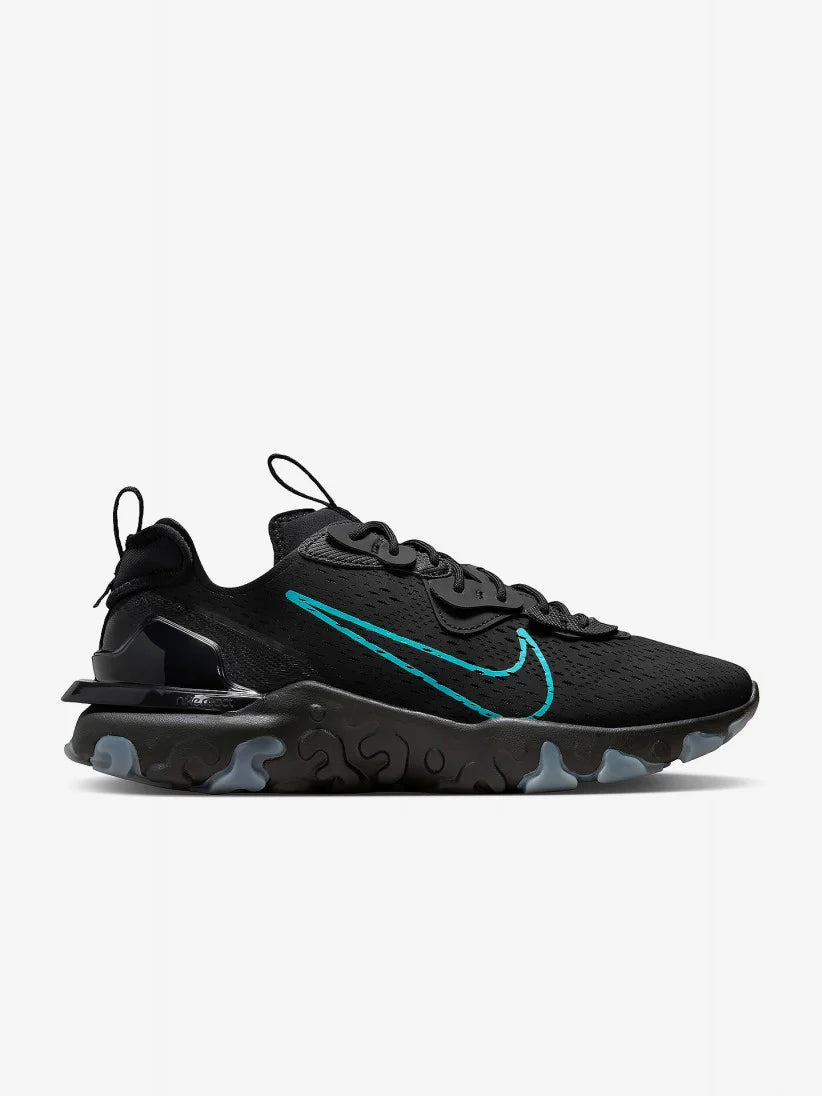 Nike React Vision Black Blue Logo - Spadri Tunisie