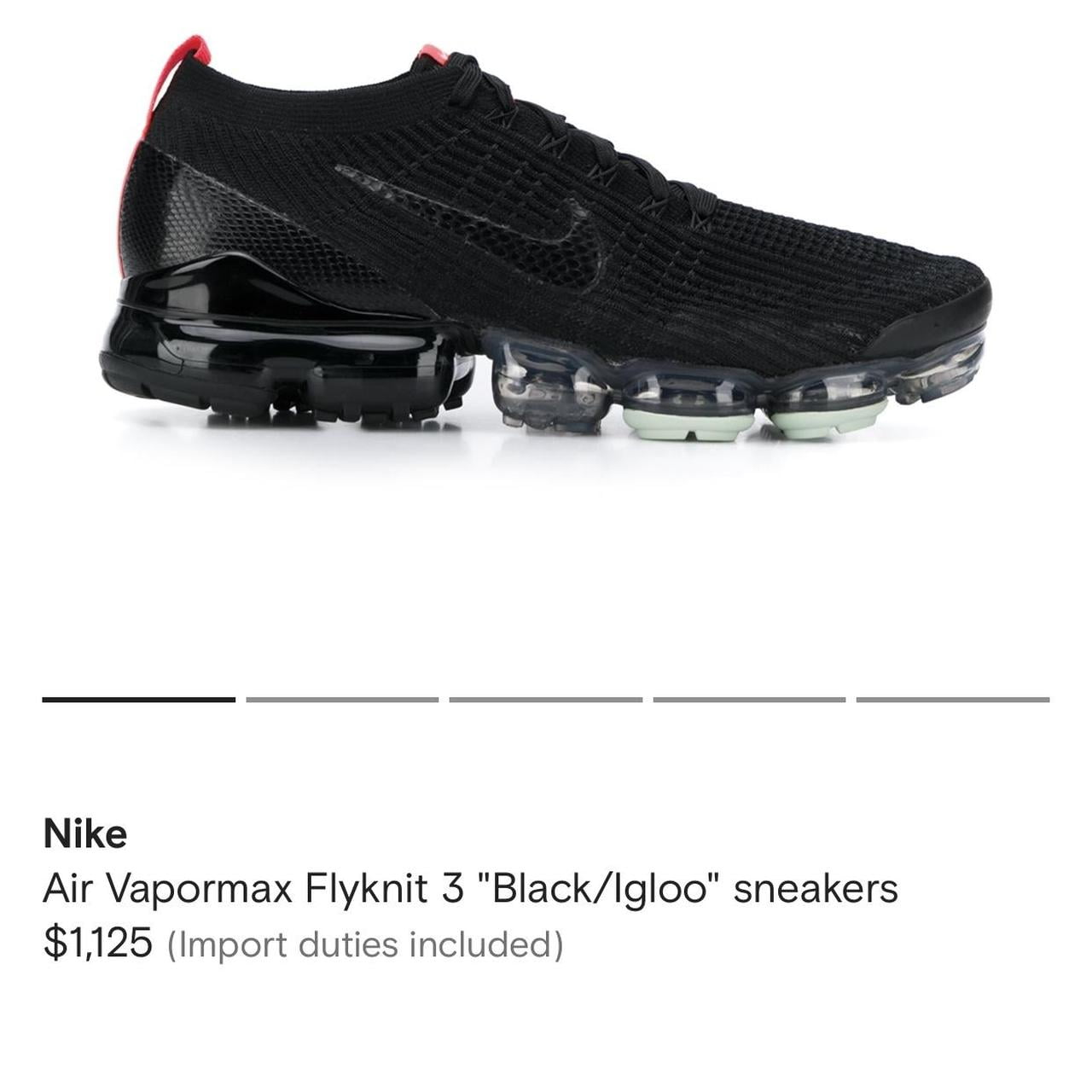 Nike Air Vapormax Flyknit 3 "Black/Igloo"