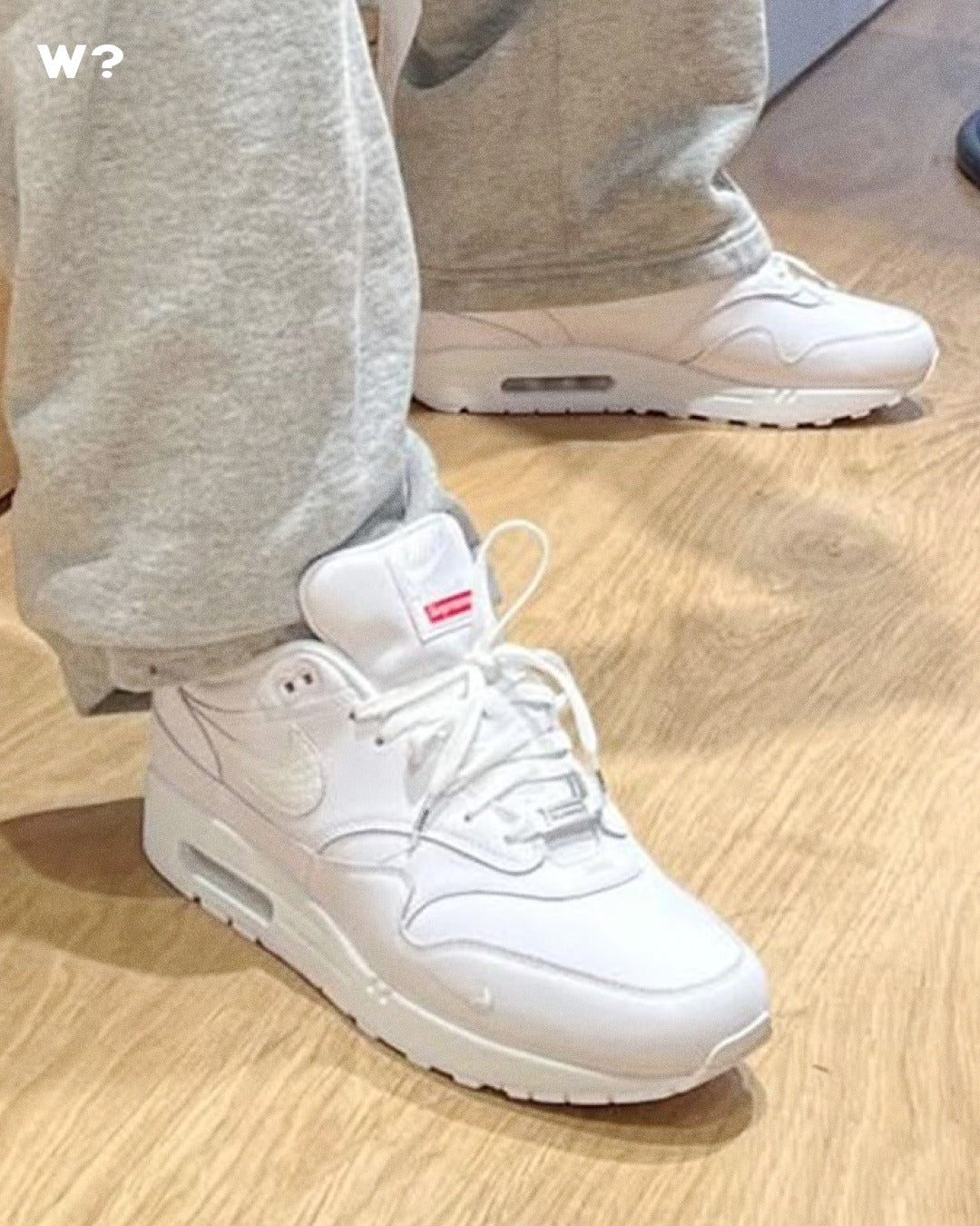 Nike x Supreme baskets Air Max 1 '87 SP 'Triple White'