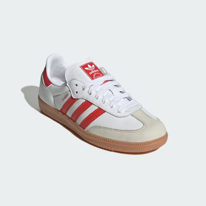 Adidas Samba OG Shoes Cloud White / Solar Red / Off White