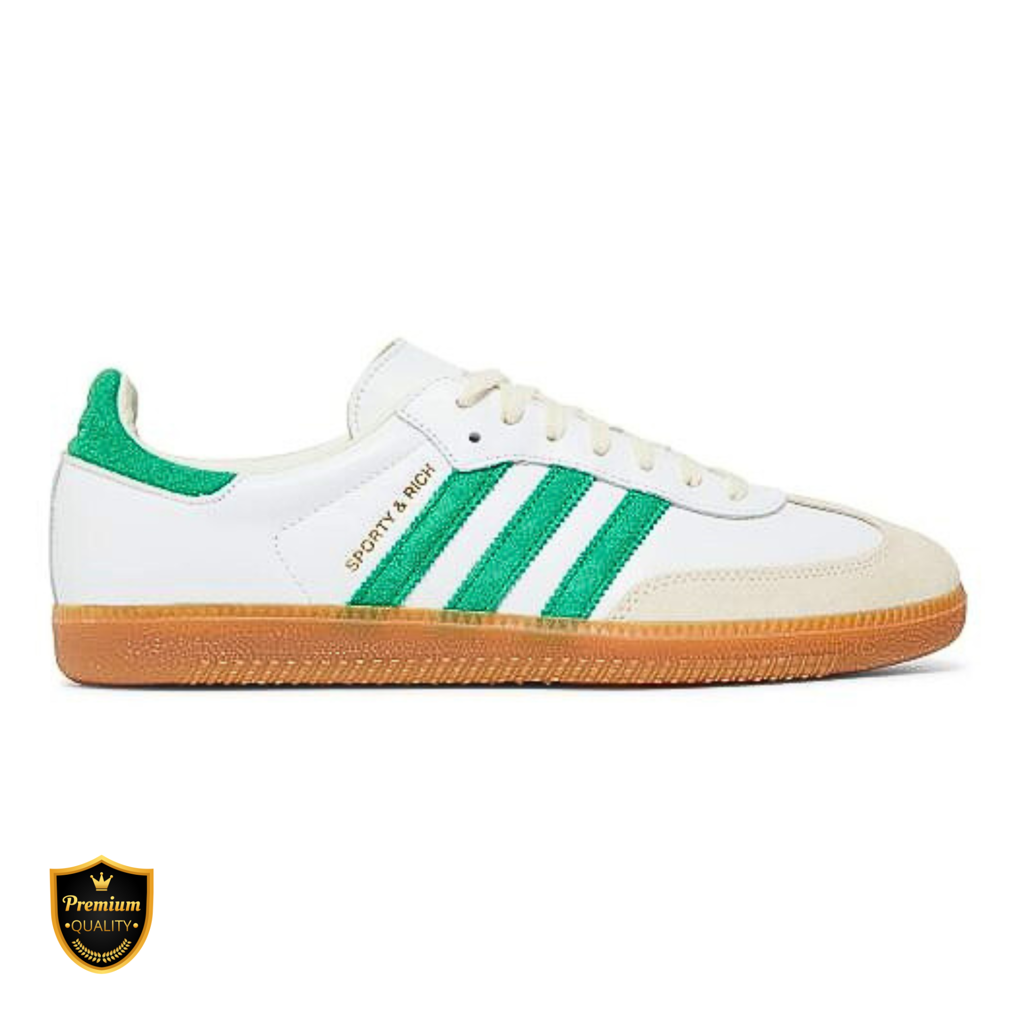 Sporty & Rich x adidas Samba OG 'White Green'