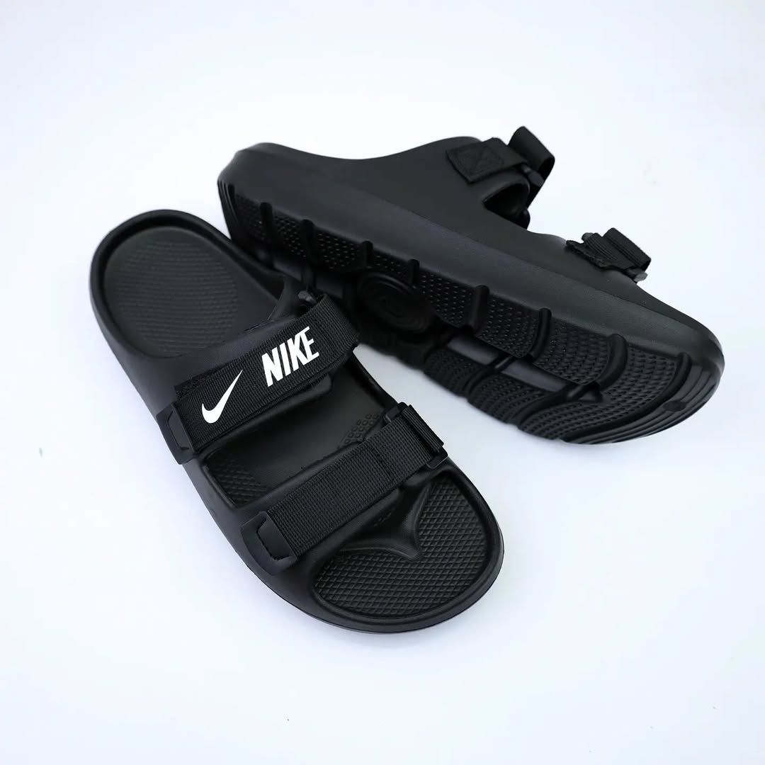 Nike Claquettes Accra Metropolitan Slides Black/White