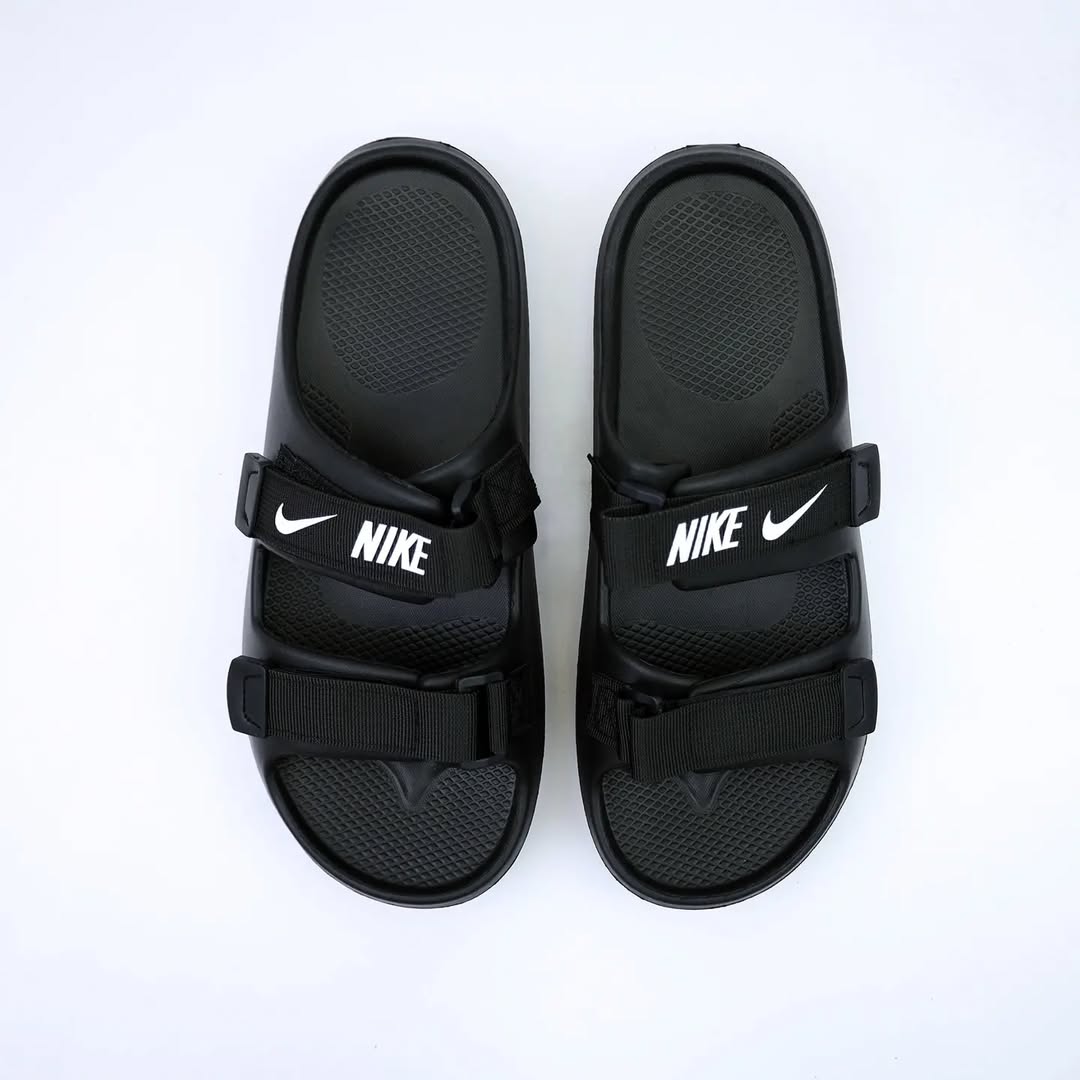 Nike Claquettes Accra Metropolitan Slides Black/White