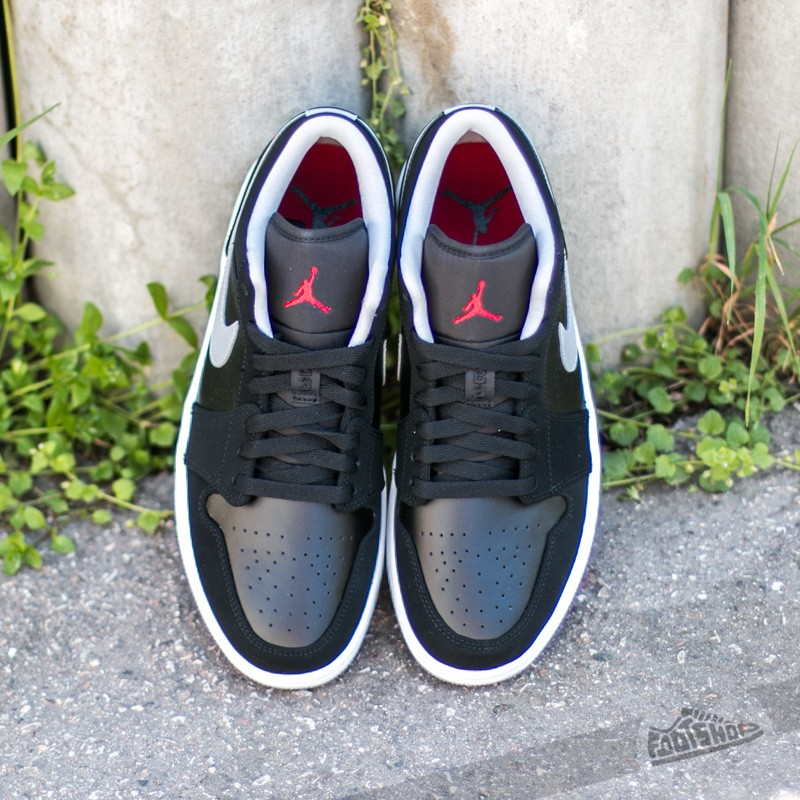 Nike Air Jordan 1 Low Black/ Gym Red-Wolf Grey-White