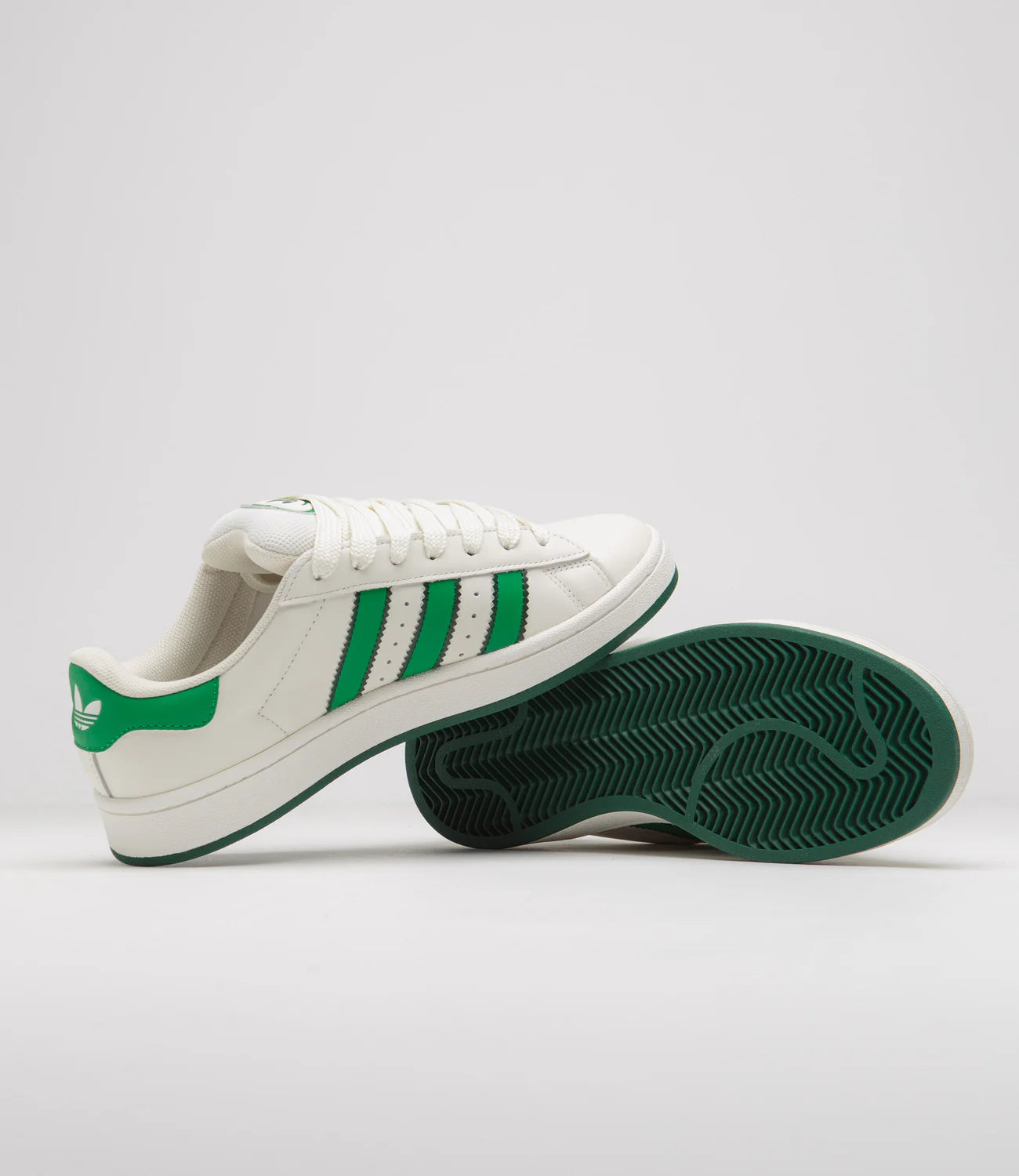 Adidas originals Campus Core Blanc / Vert / Blanc cassé
