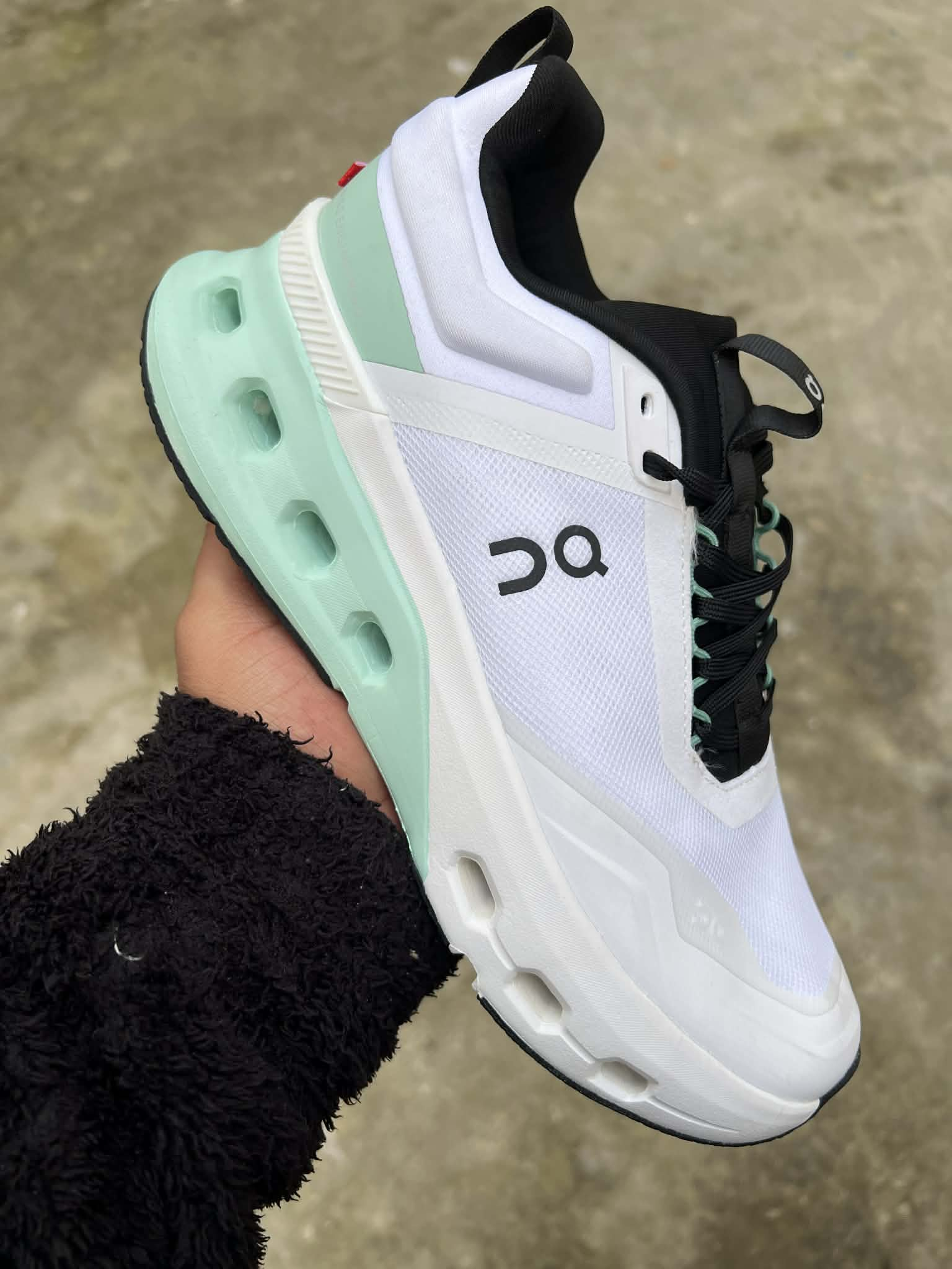 ON Cloud Nova X Sneakers White and Green