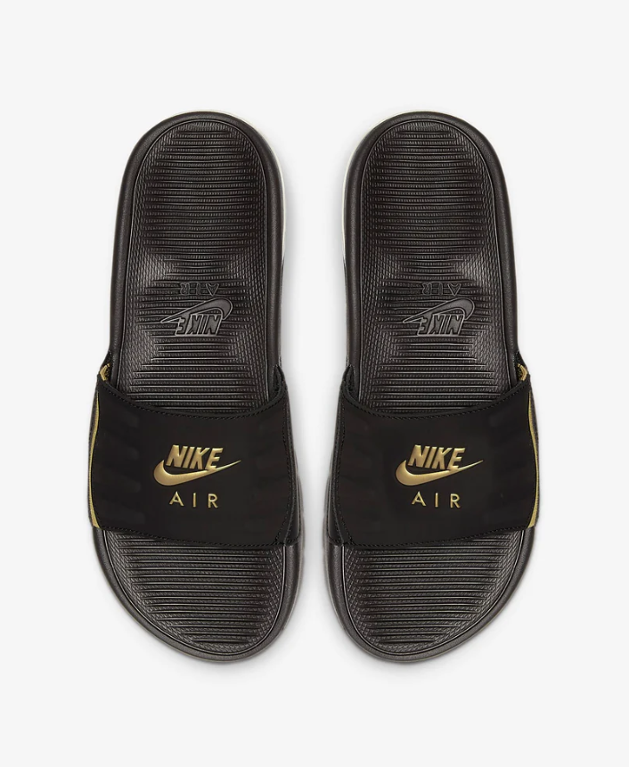 Nike Air Max Claquette Camden Noir Or