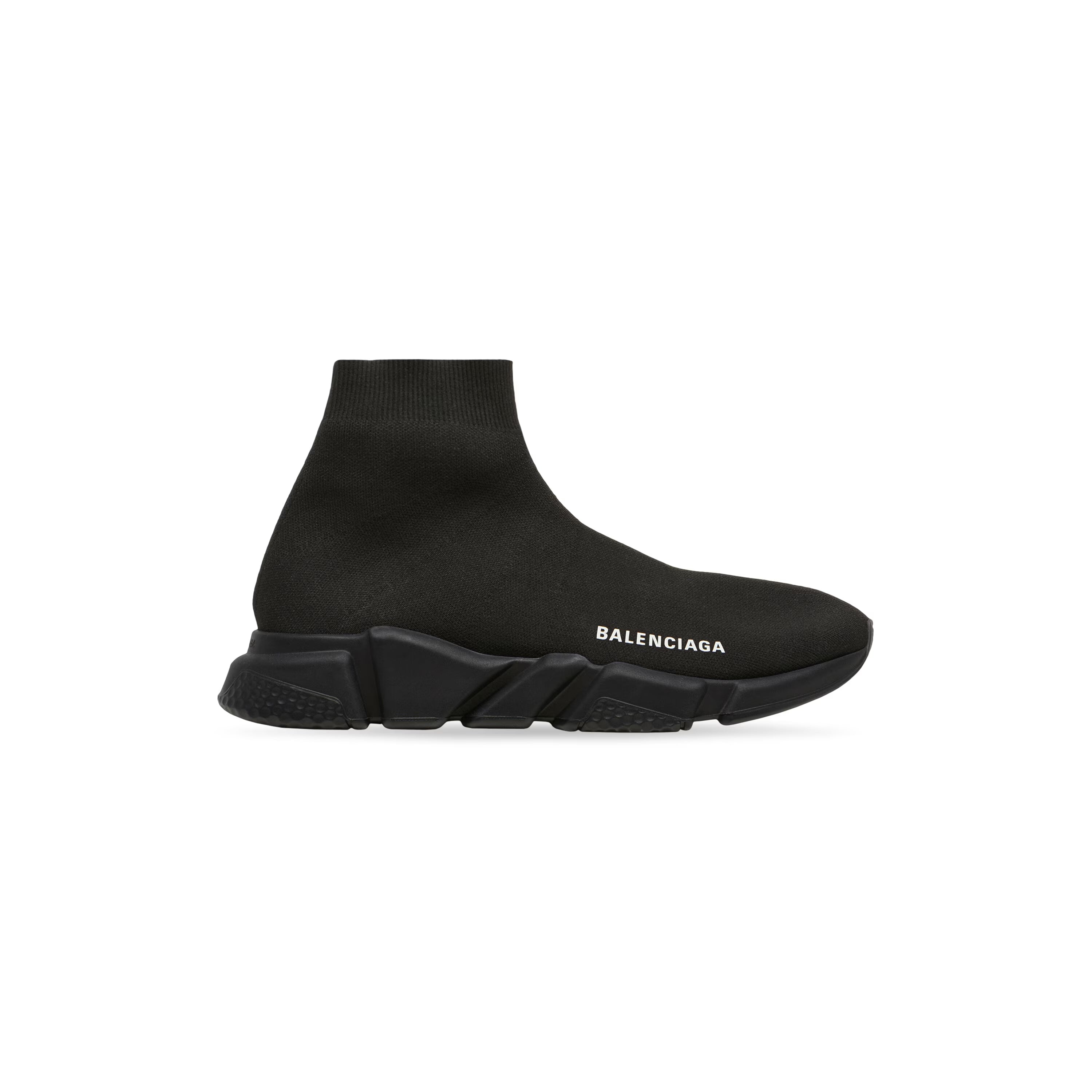 Balenciaga Men's Speed Recycled Knit Sneaker in Black