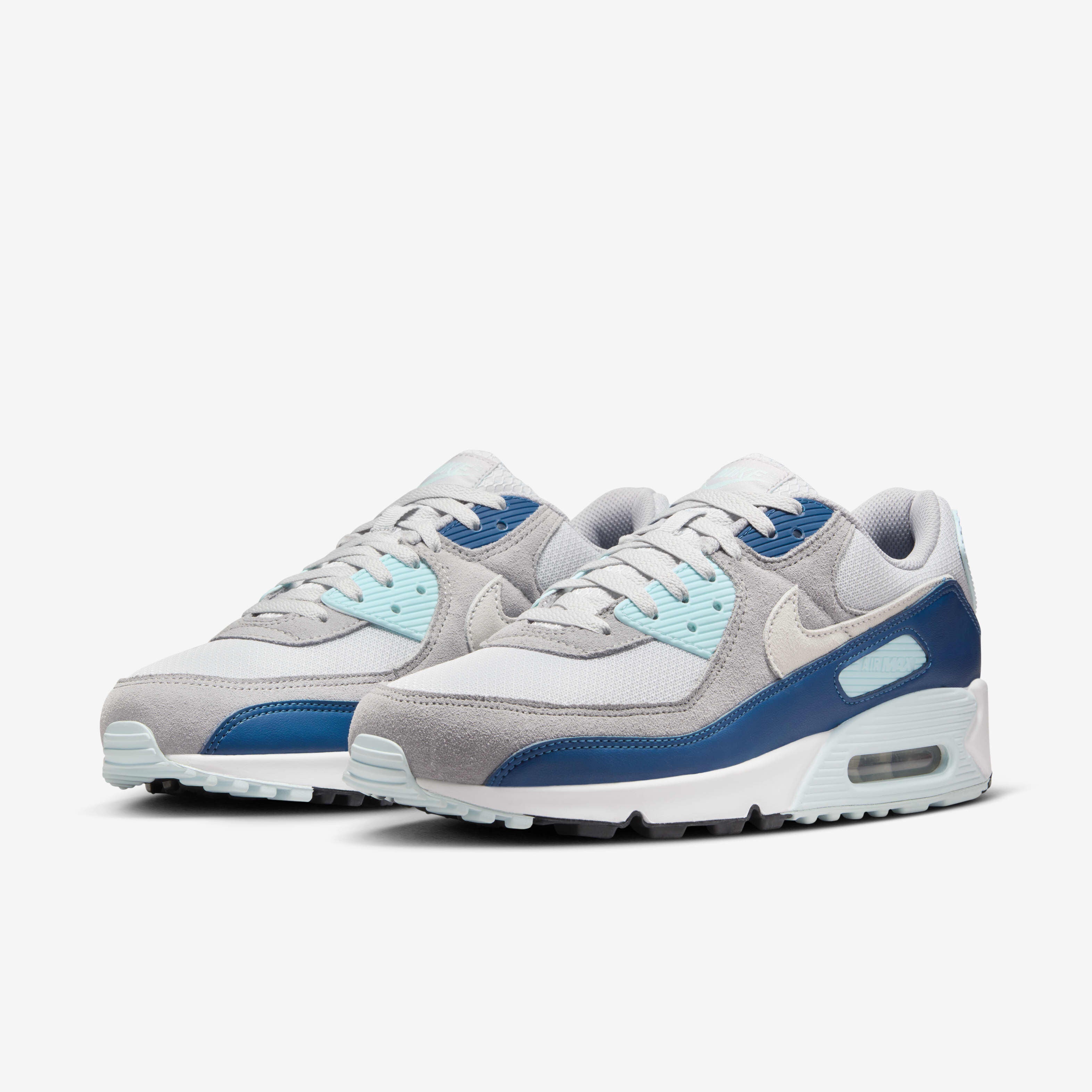 Nike Air Max 90 Pure Platinum/Glacier Blue/Court Blue/White