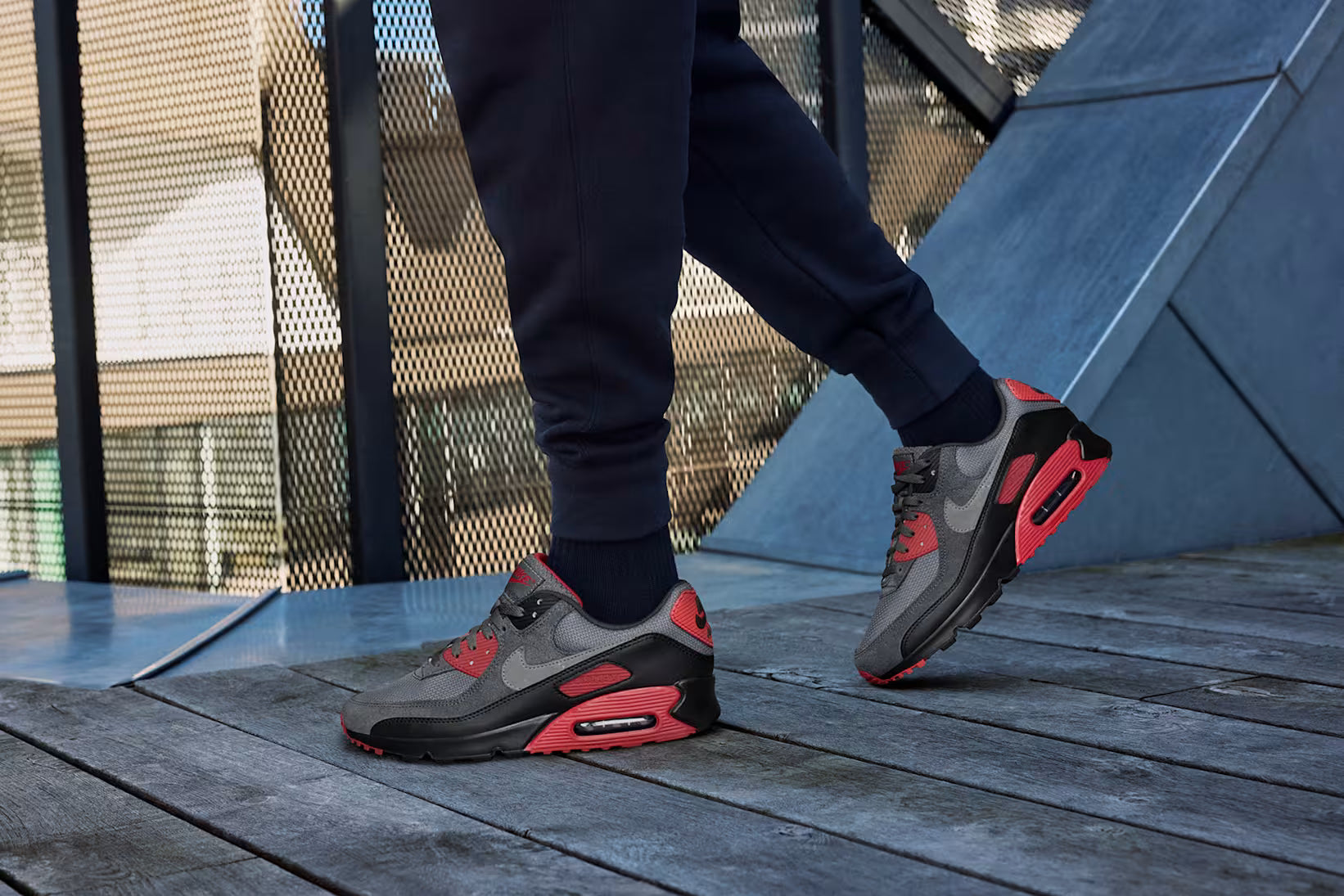 Nike Air Max 90 black/smoke grey/Red